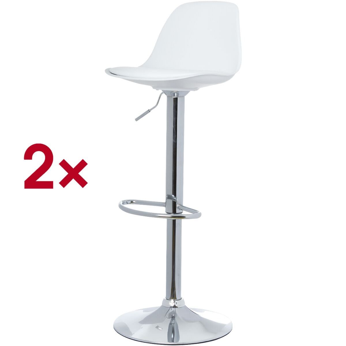 meet Barhocker Bobba (2 St., 2er-Set), höhenverstellbar von 59 - 71 cm