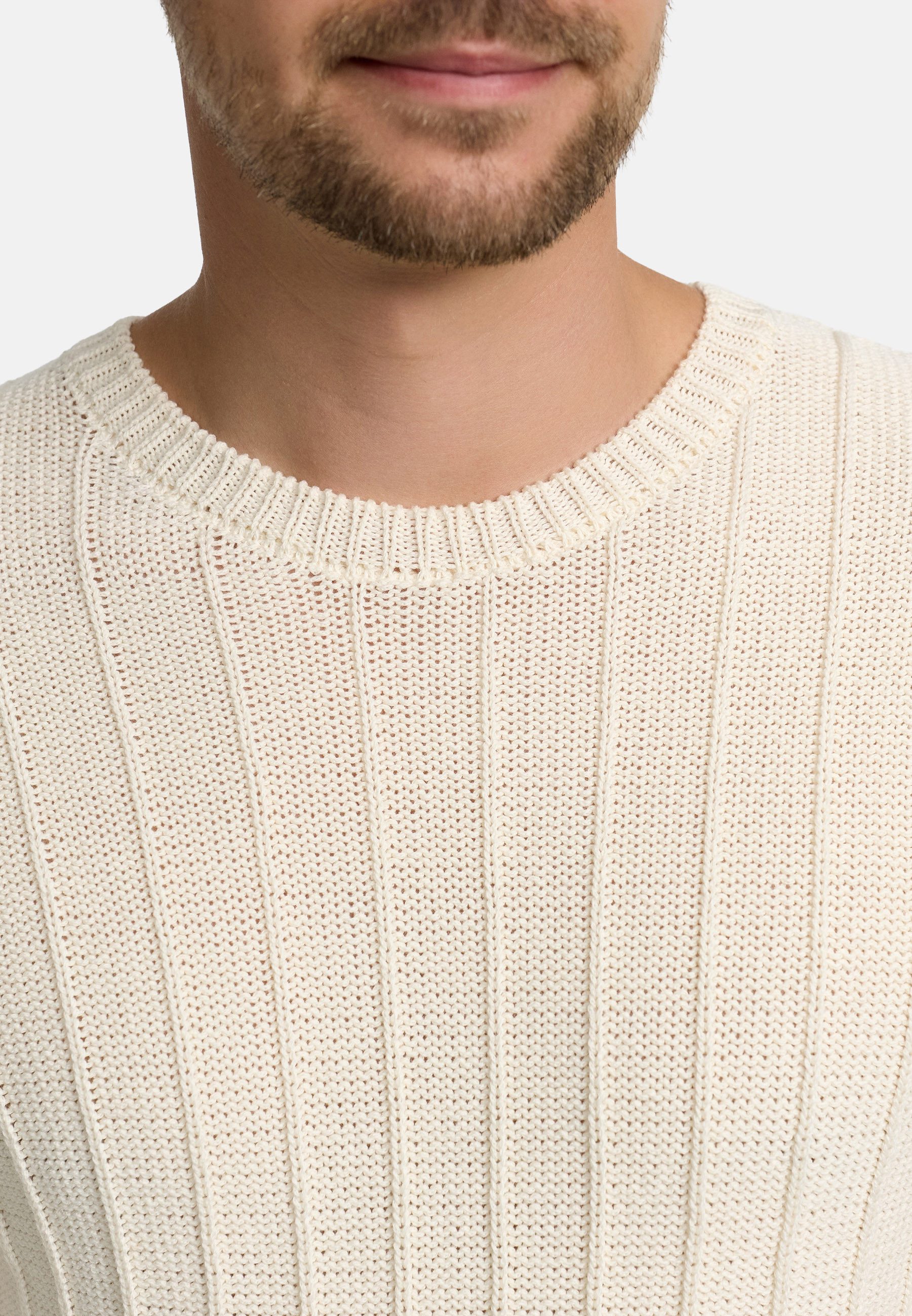Jeff Strickpullover Herren JFTruman crew Pullover Herrenpullover aus 100 % Baumwolle gefertigt