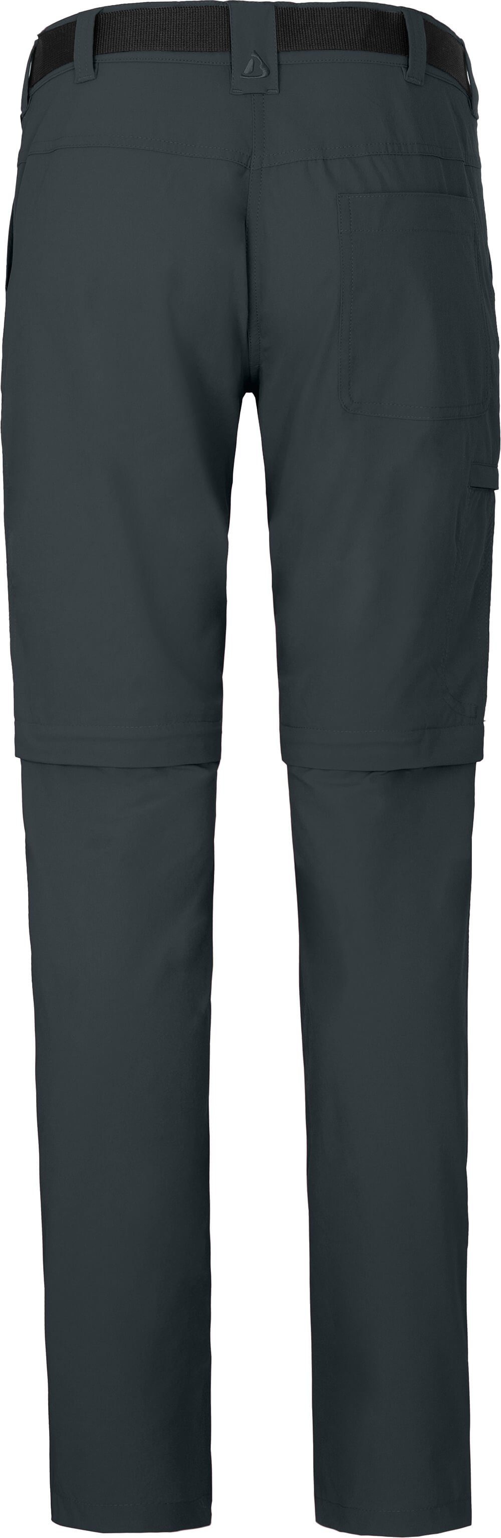 vielseitig, Bergson Zip-off-Hose pflegeleicht, dunkel Wanderhose, Normalgrößen, (slim) Zipp-Off Damen BENNETT grau