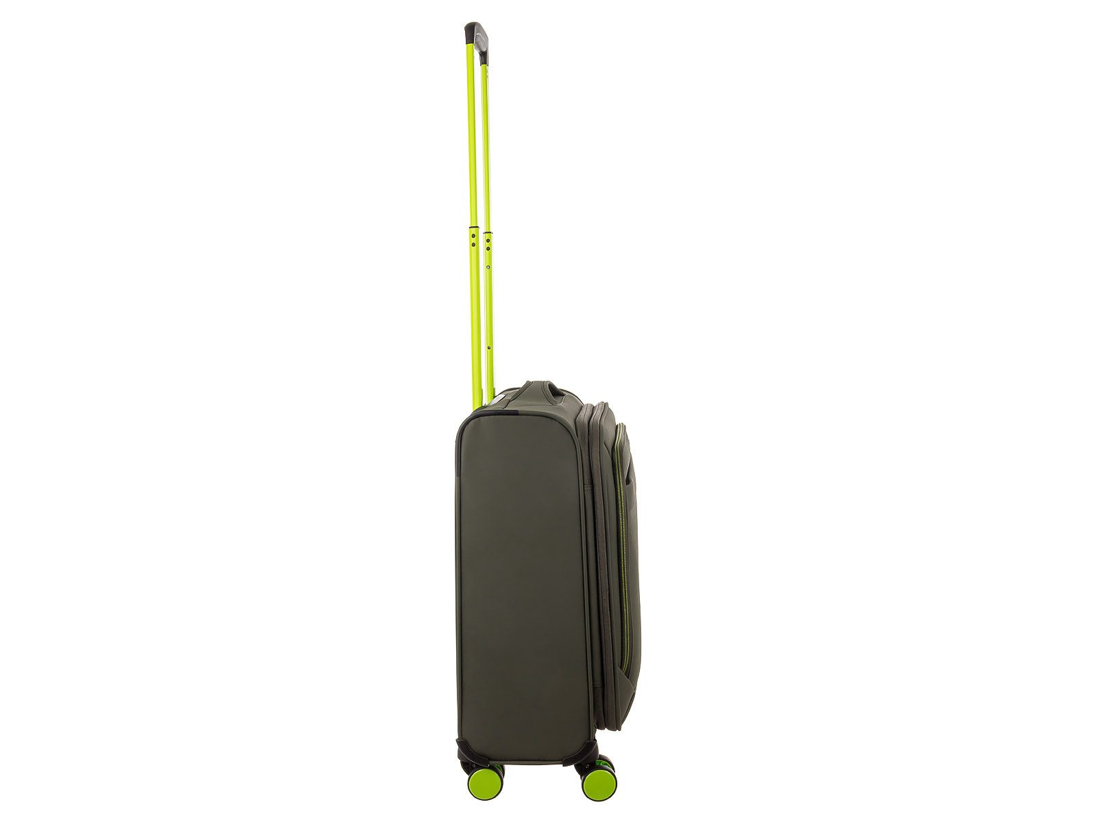 Franky Weichgepäck-Trolley Koffer Gr. S Reisegepäck T27-B Spinner 55er mit Dehnfalte, 4 Doppellenkrollen Rollen, Dehnfalte TSA Schloss