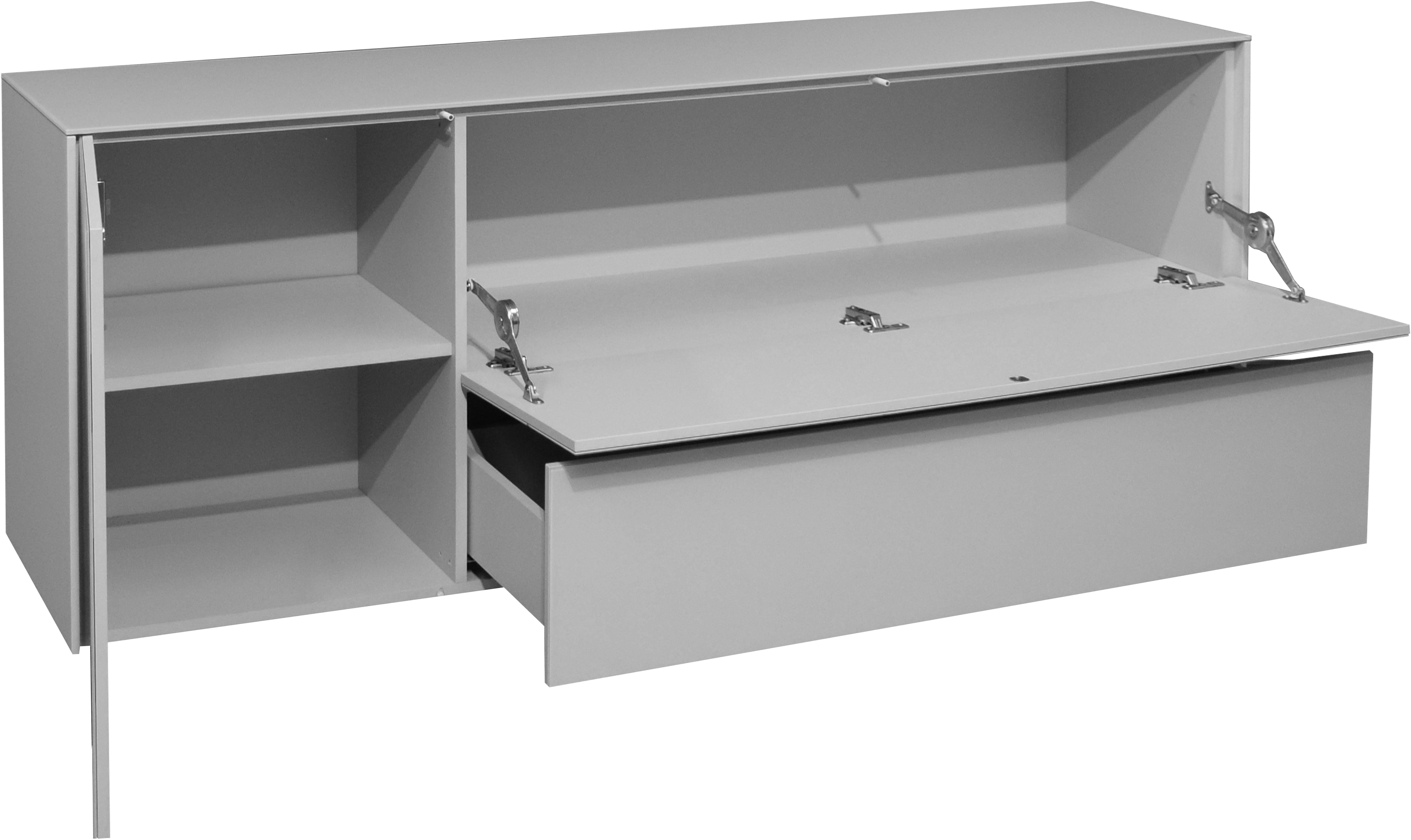 Mäusbacher Lowboard Imola TOPSELLER! (OTTOs Choice), Mäusbacher Lowboard, mit Glasfront und Glasoberplatte, 1 Schublade