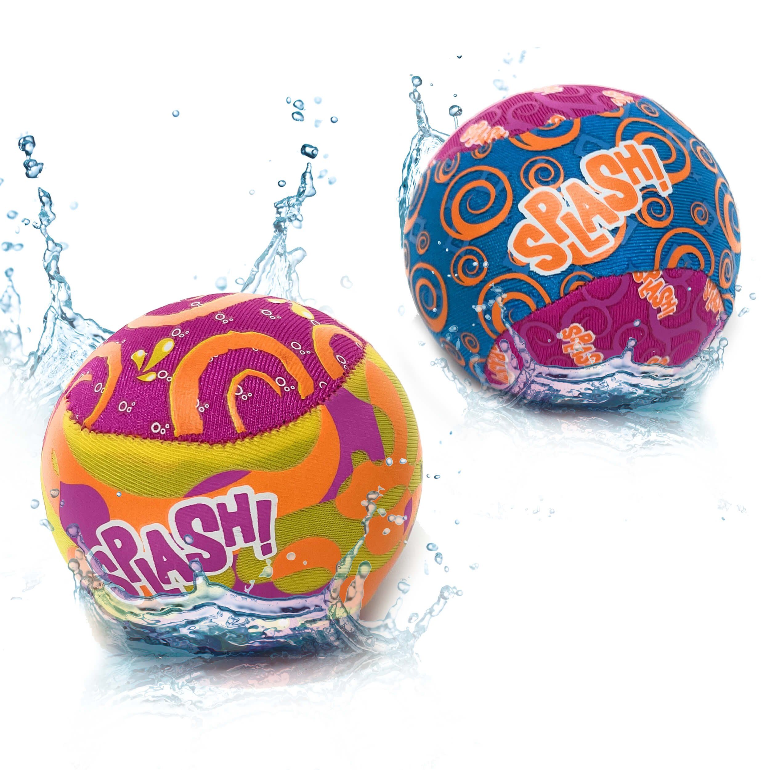 TOBJA Lernspielzeug [OTTO] 2 Stück Splash Bouncing Ball Wasser Flummi Ø 5,5 cm 2-Var, 2 Stück im Set für Kinder / Erwachsene, Wasser Neoprenball 100g
