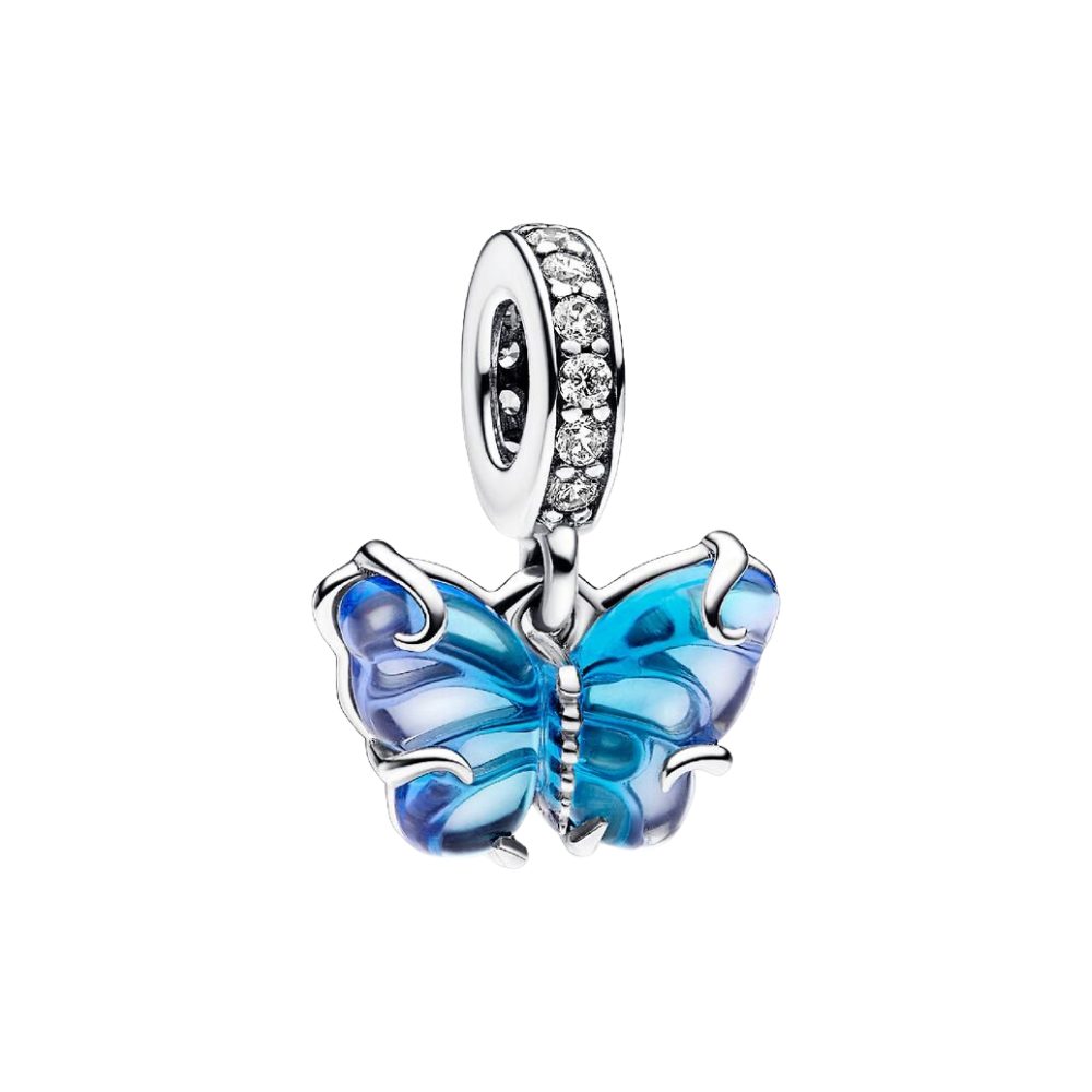 Pandora Charm Schmetterling 792698C01*, Schmetterling, Murano-Glas, Zirkonia