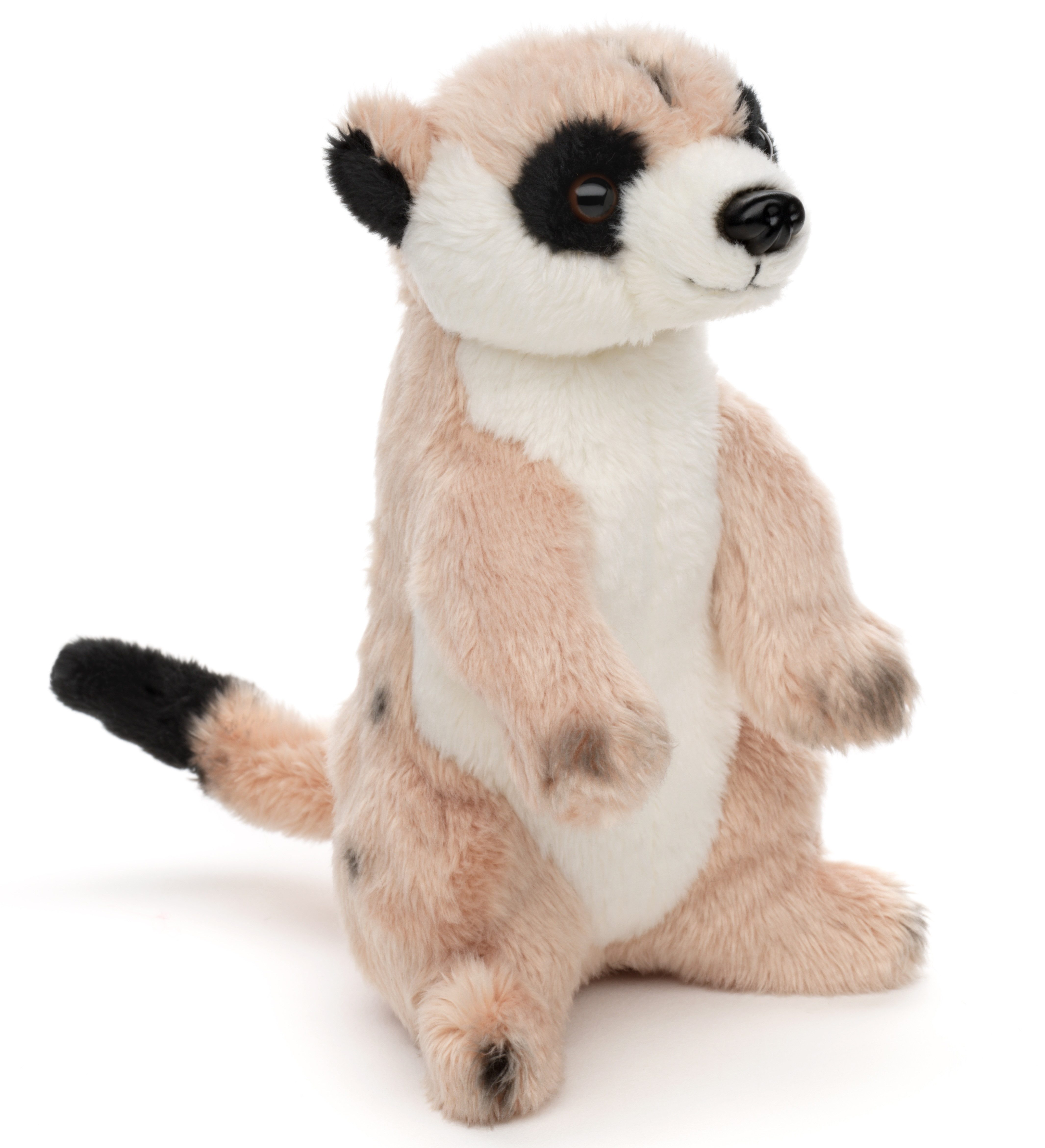 Uni-Toys Kuscheltier Erdmännchen, stehend - 14 cm (Höhe) - Plüsch, Plüschtier, zu 100 % recyceltes Füllmaterial