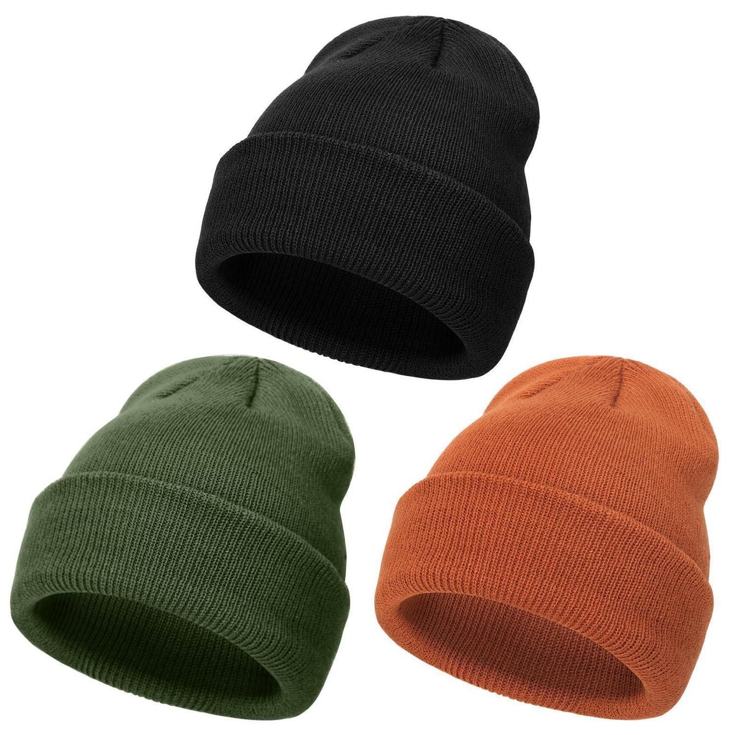 LuxusKollektion Beanie Kinder Wintermütze 3er-Pack Unisex 2-6 Jahre (3-St)