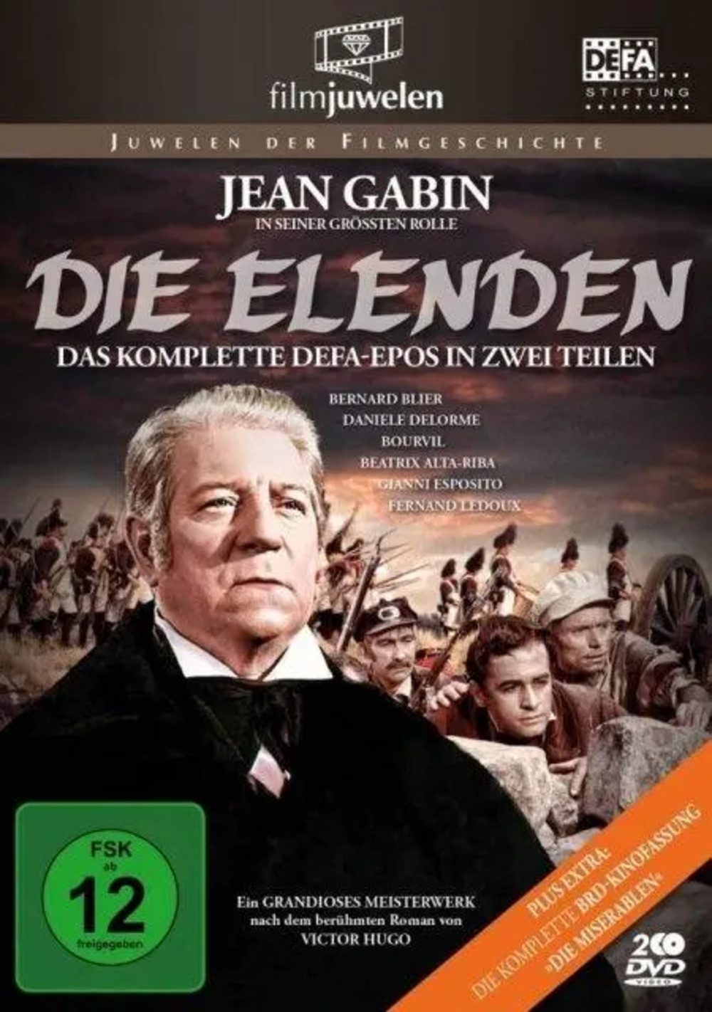 Defa DVD Die Elenden / Die Miserablen - Der legendäre Kino-Zweiteiler. 2 DVDs