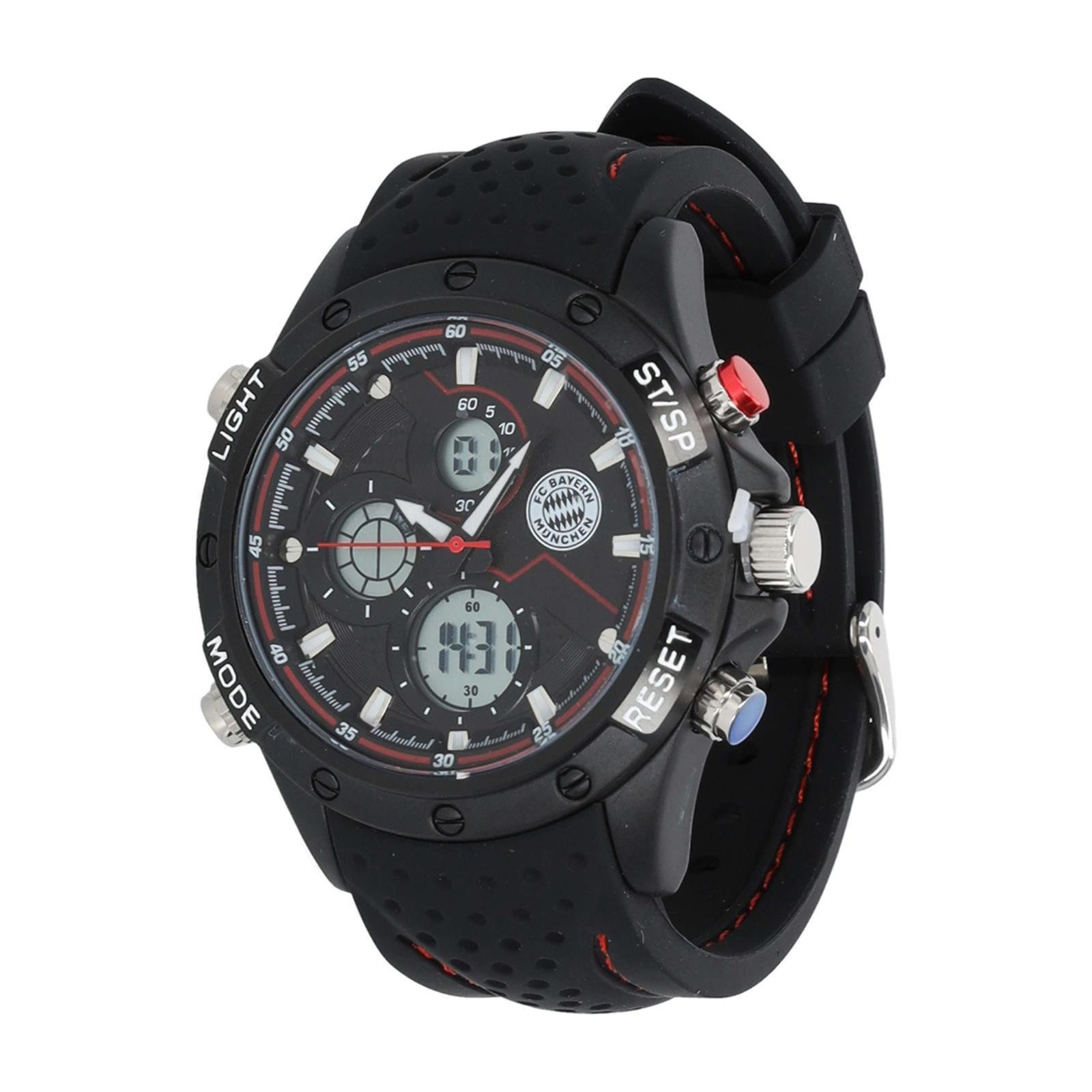 FC Bayern München Sportuhr FC Bayern Digitaluhr schwarz Herren