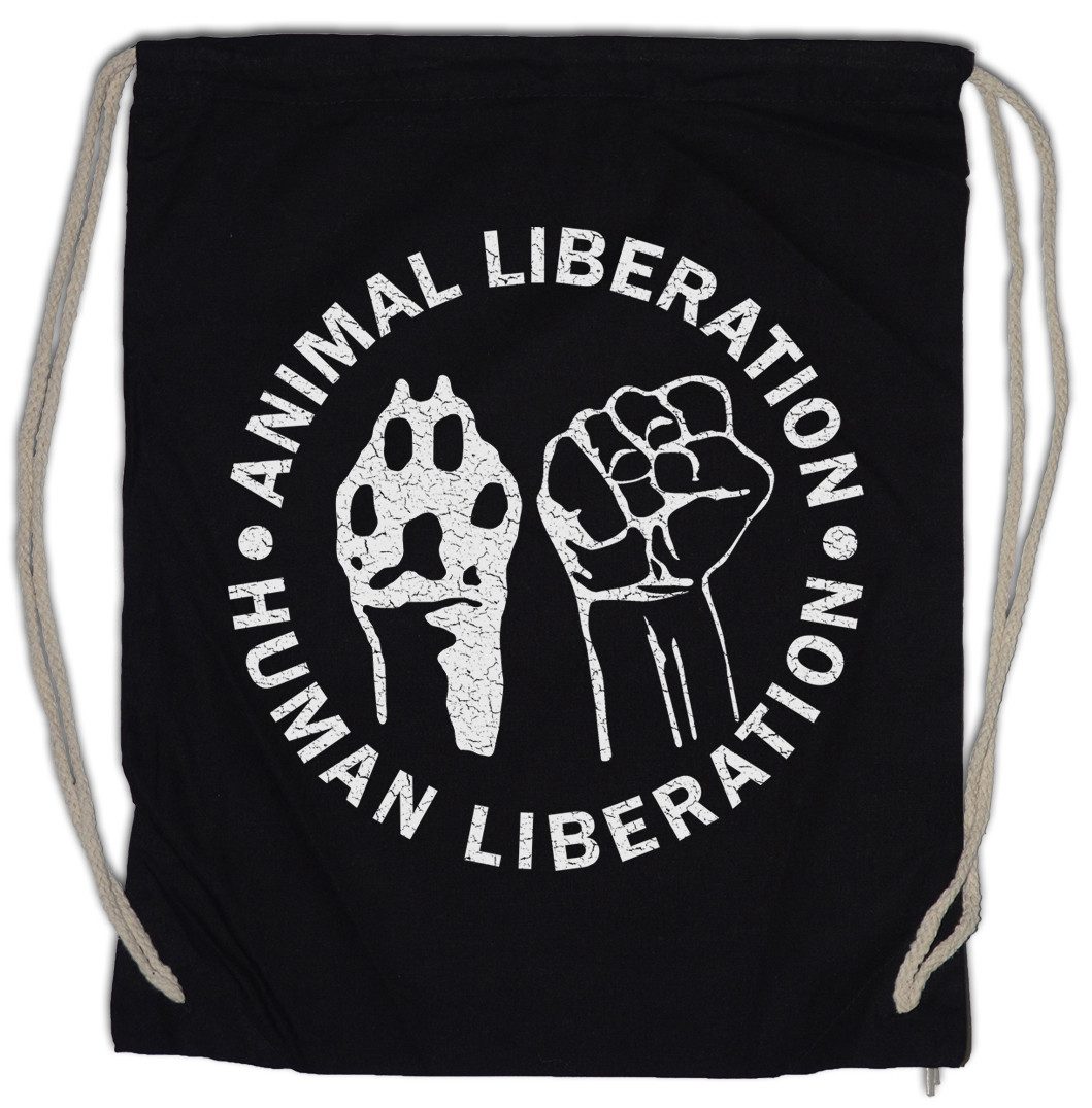 Urban Backwoods Turnbeutel Animal Liberation Turnbeutel Vegan Vegetarier Ve günstig online kaufen