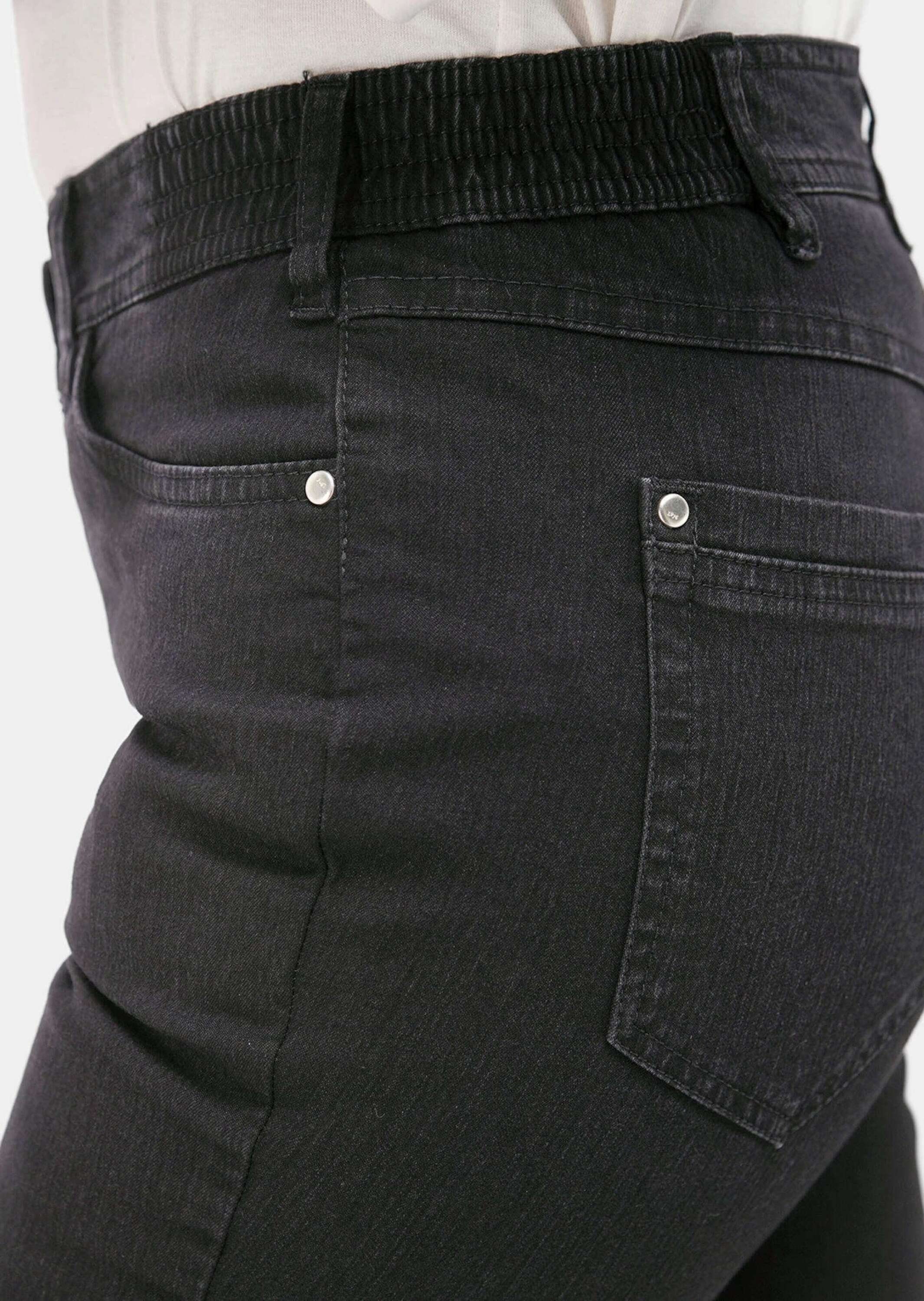 Kurzgröße: Jeans Carla GOLDNER Klassische schwarz Bequeme Jeanshose