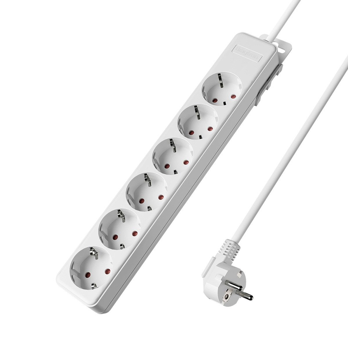 Braytron Mehrfachsteckdose 3-6 Fach mit/ohne Kabel Kindersicherung Steckdosenleiste 4-fach (Kindersicherung), Kindersicherung, Wandhalterung, konfigurierbar, Schalter