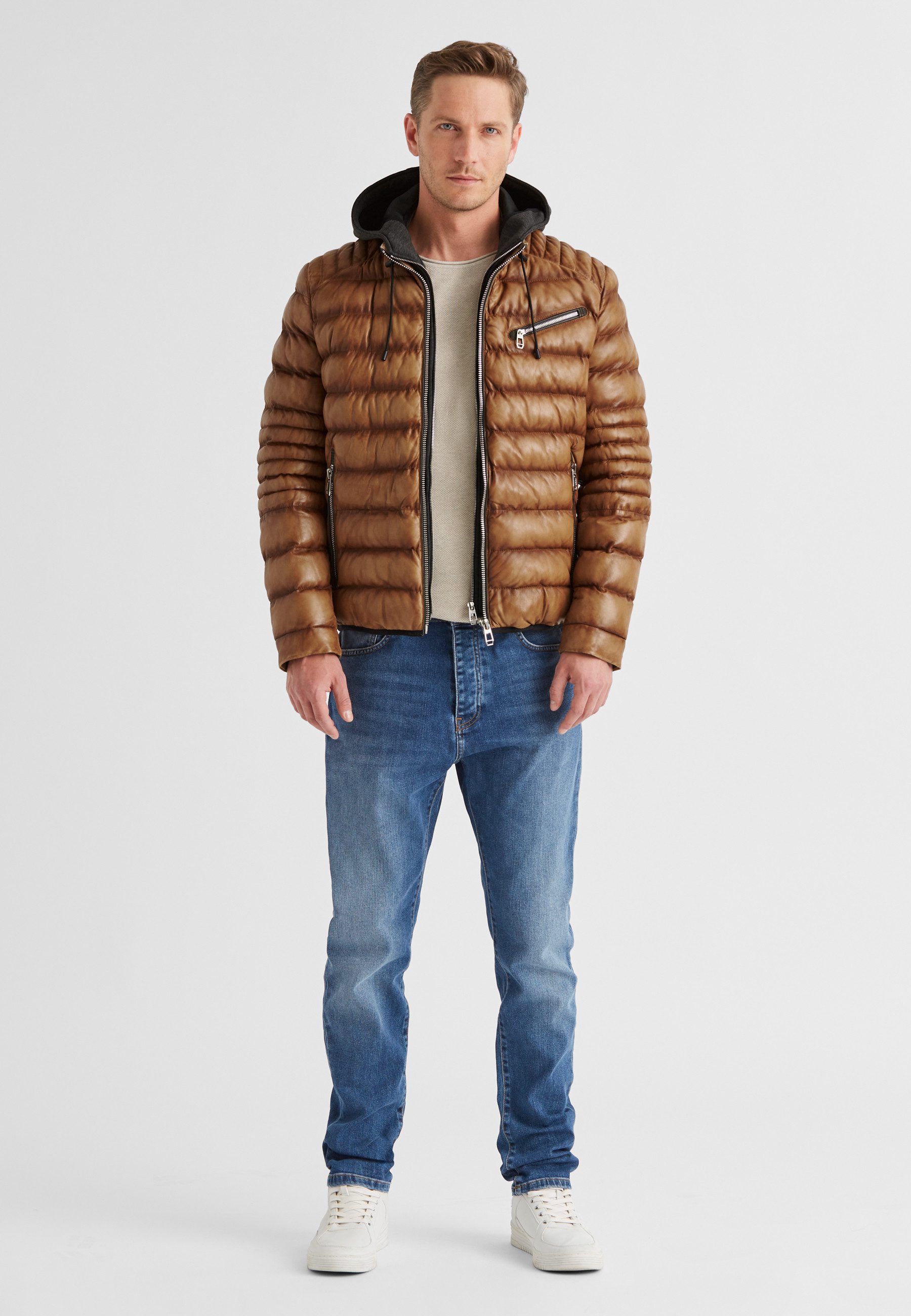 Milestone Lederjacke MSApollo Herren Bikerjacke Jacke günstig online kaufen