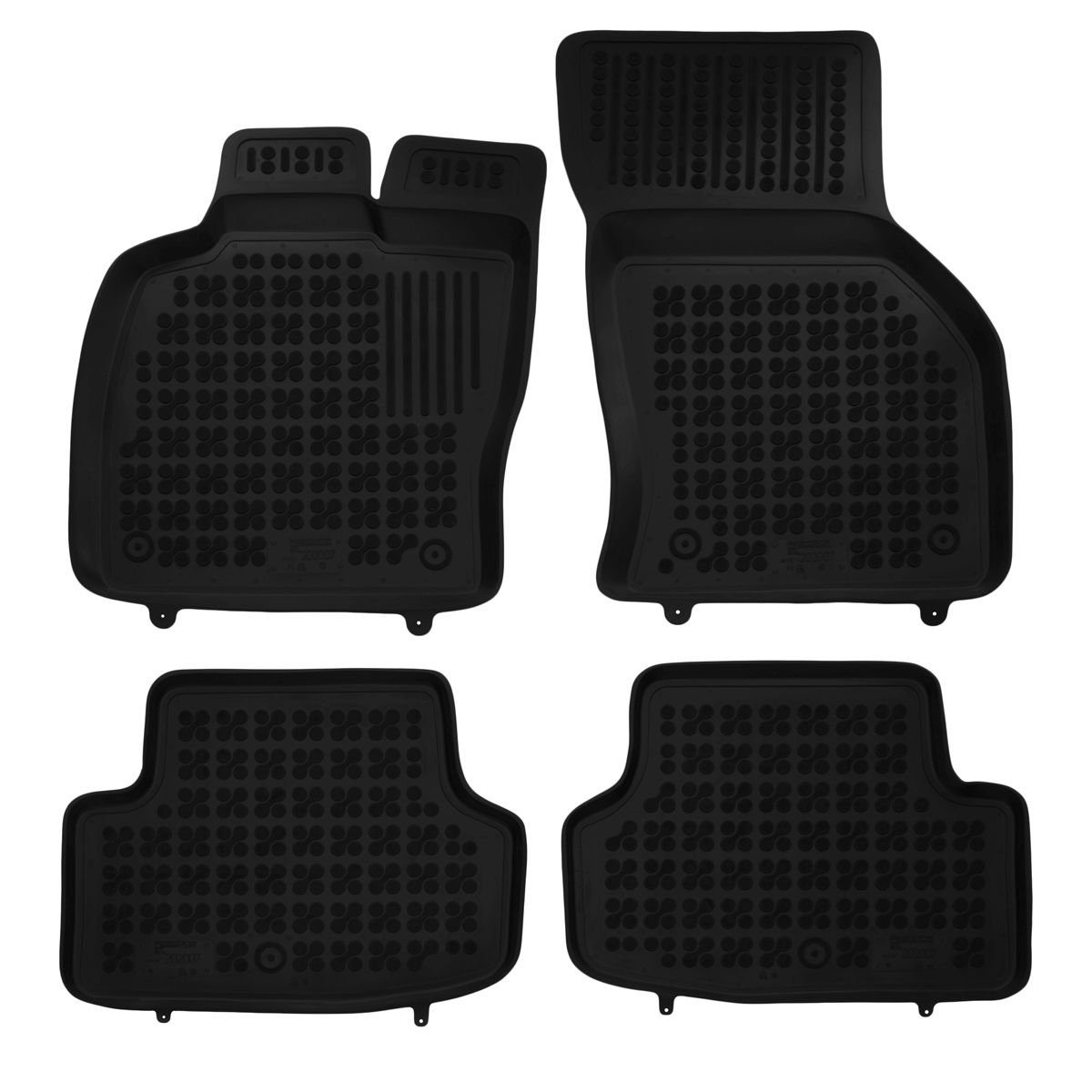 AZUGA Auto-Fußmatten Hohe Gummi-Fußmatten passend für Seat Leon ab 12/2012-3/2020 4-tlg., für Seat Leon ST (Sportstourer),3-türer SC,5-türer Schrägheck