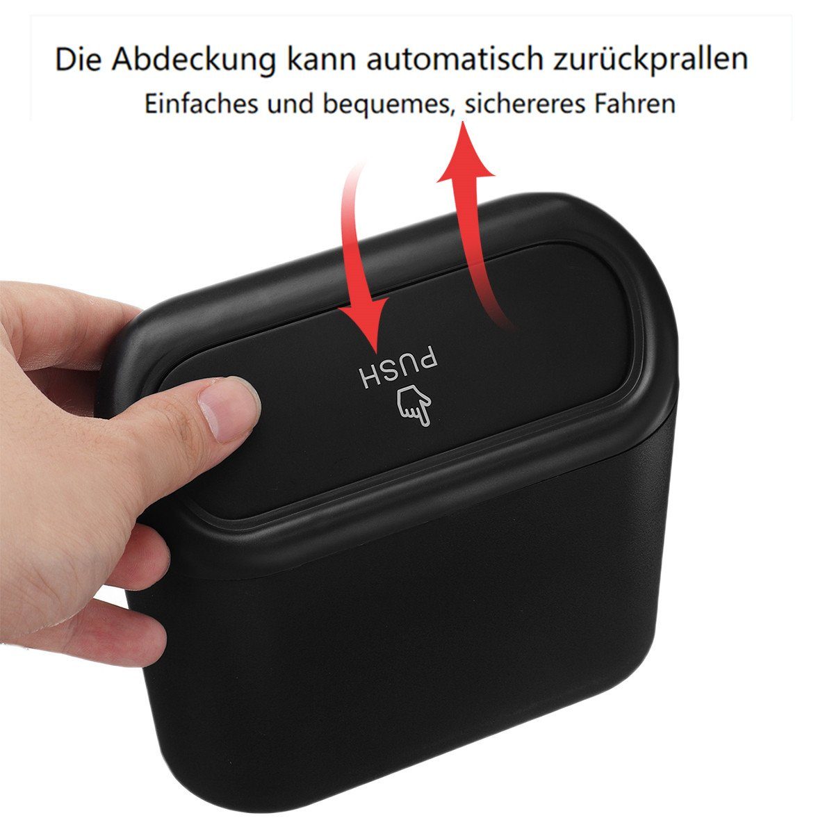 MECO Mülleimer, Universal Auto hängenden Mülleimer mit Deckel