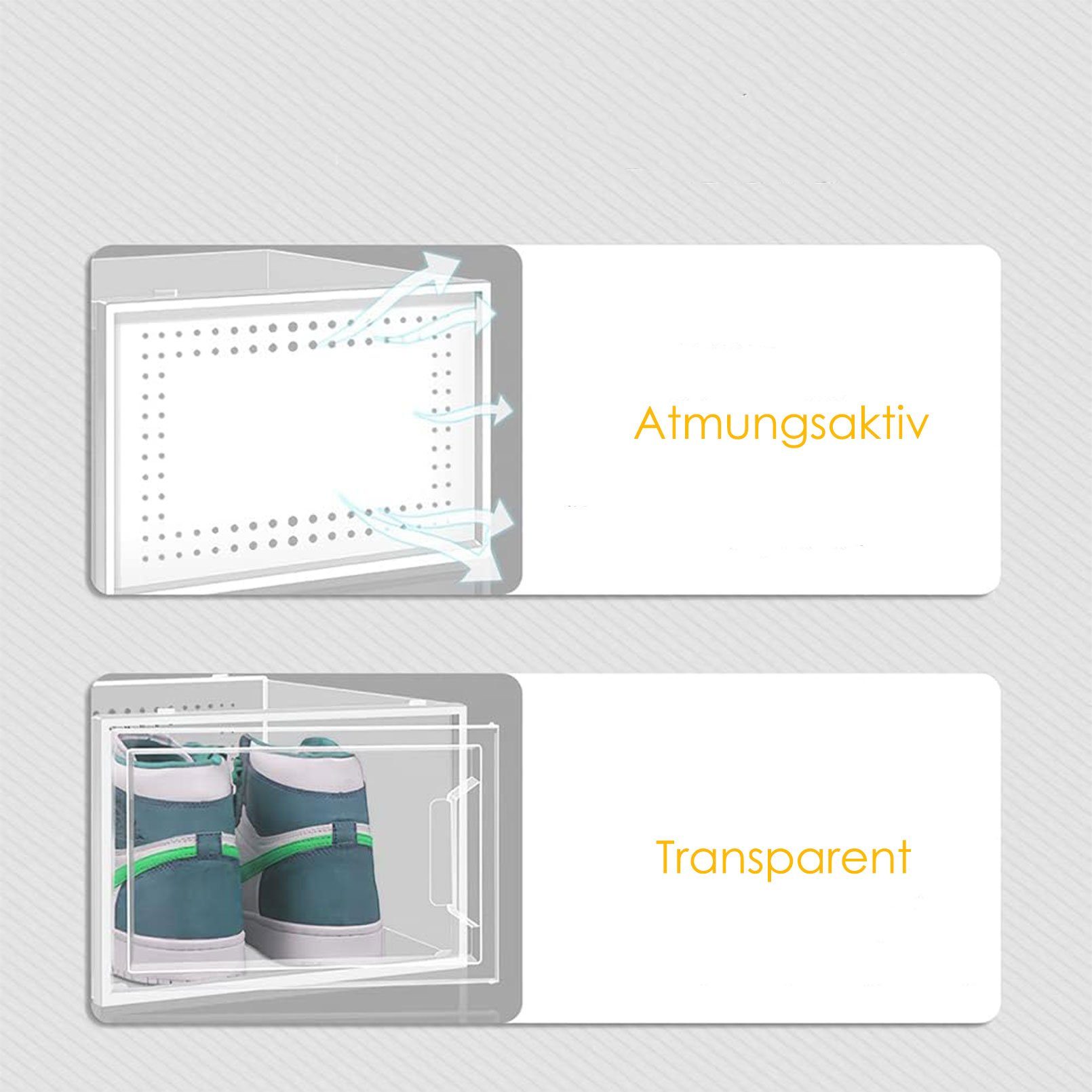 KEAYOO Schuhbox Aufbewahrungsbox stapelbar (12 St), günstig online kaufen