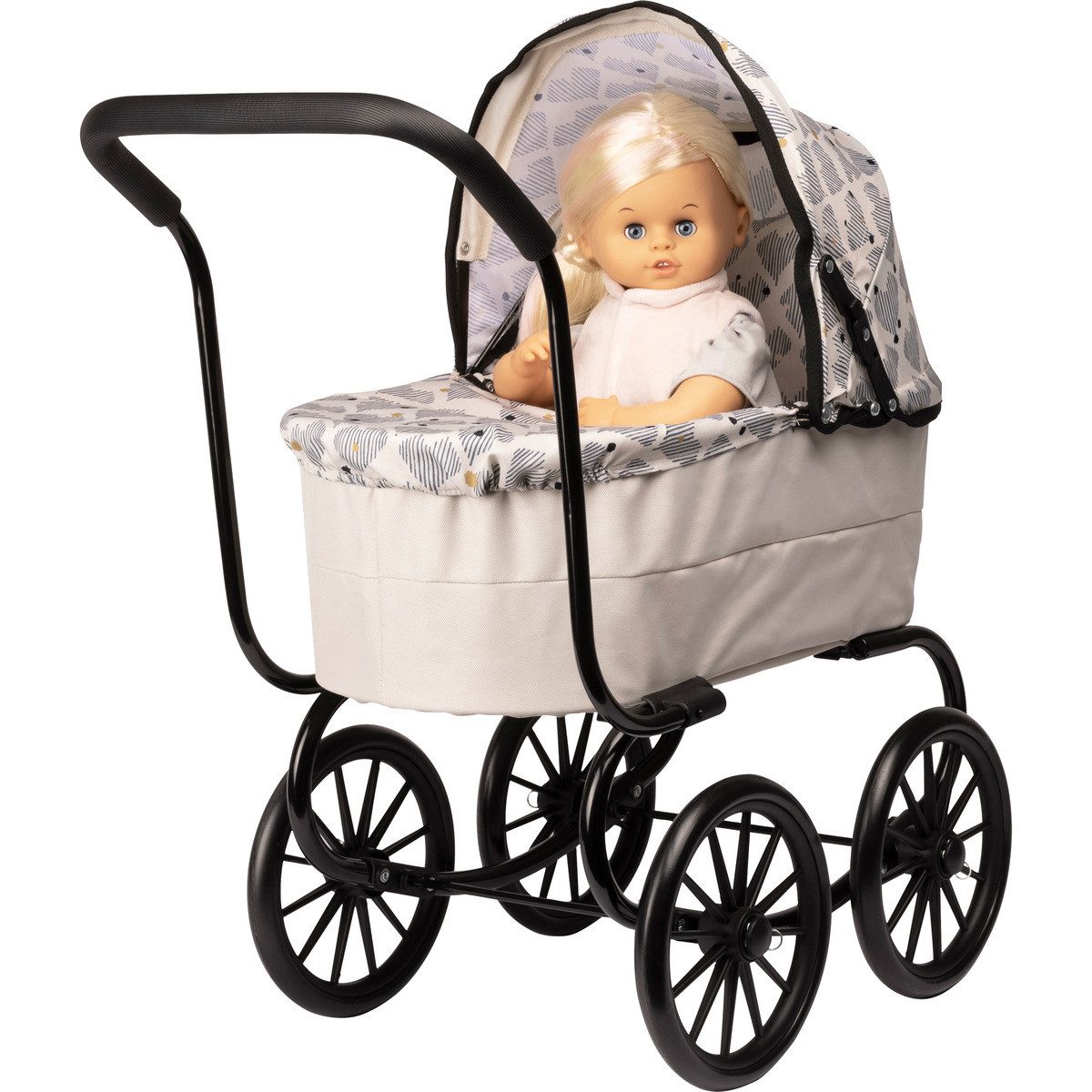 Skrållan Puppenwagen Herzen Mädchen, (1-tlg)