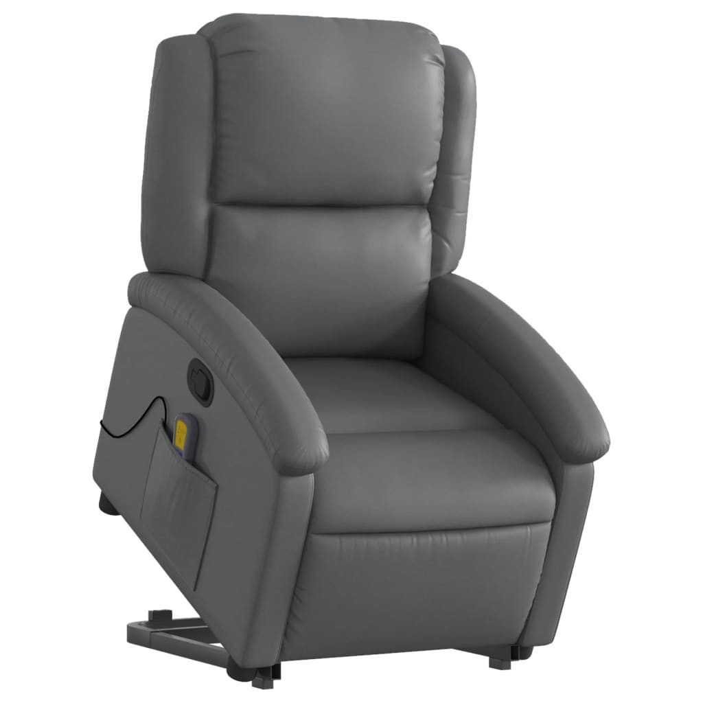vidaXL Sessel Massagesessel mit Aufstehhilfe Grau günstig online kaufen