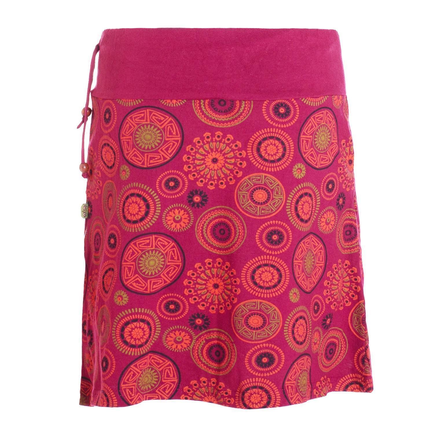 Vishes Minirock Baumwolle Mandala-Muster extra breiter günstig online kaufen