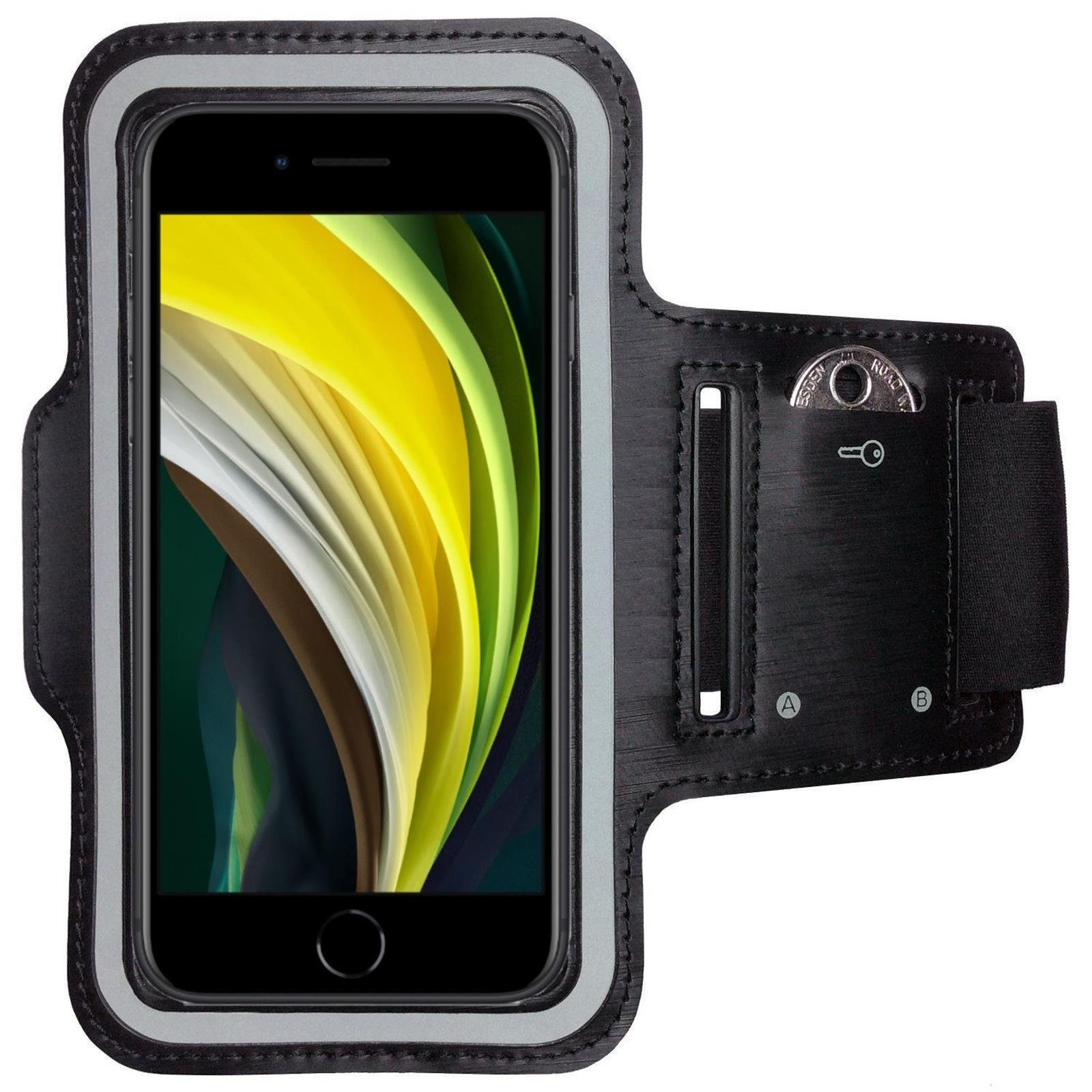 CoverKingz Handyhülle Armband für Apple iPhone SE [2020] Fitness Armband  Laufhülle, Sport Schutzhülle Schlüsselfach Handyhülle Jogging Schutztasche  Etui