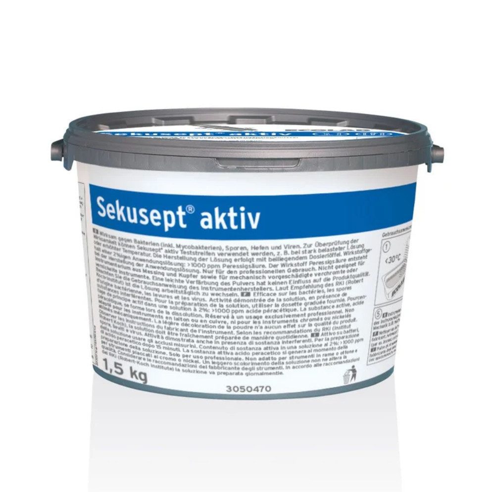 DocMed Sekusept Aktiv Sanitärreiniger (Pulverkonzentrat, [1-St. Desinfektionsmittel Unterstützt sichere Hygieneprozesse)