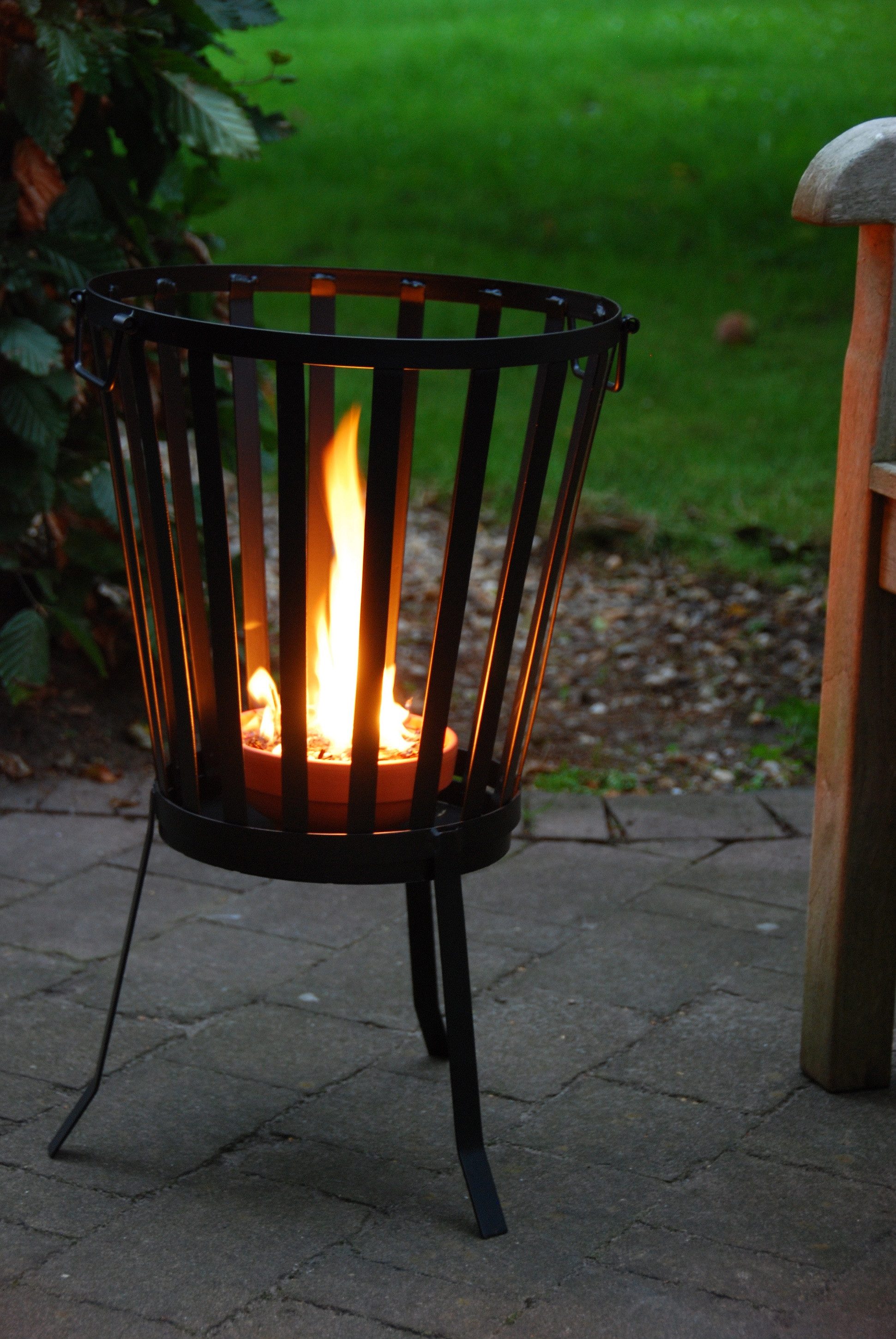 esschert design Feuerschale Terrakotta Feuertopf für Feuerkorb Feuerschale Outdoor Fackel Licht, (Feuertopf Einsatz) – Bild 4 von 5