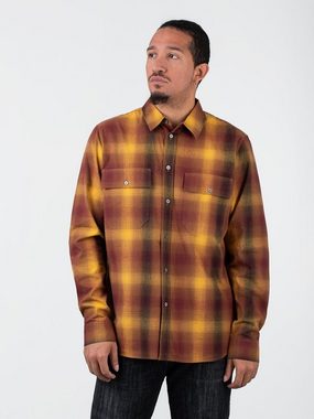 WOOD WOOD Langarmhemd Wood Wood Avenir Gradient Flannel Overshirt