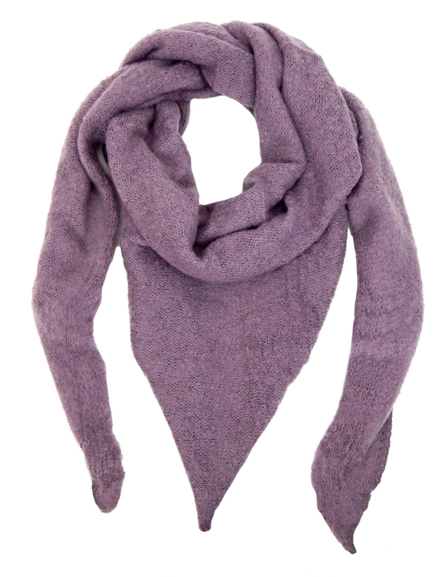 Ella Jonte Dreieckstuch, großes kuchelweiches Tuch schwarz oder violett Her günstig online kaufen