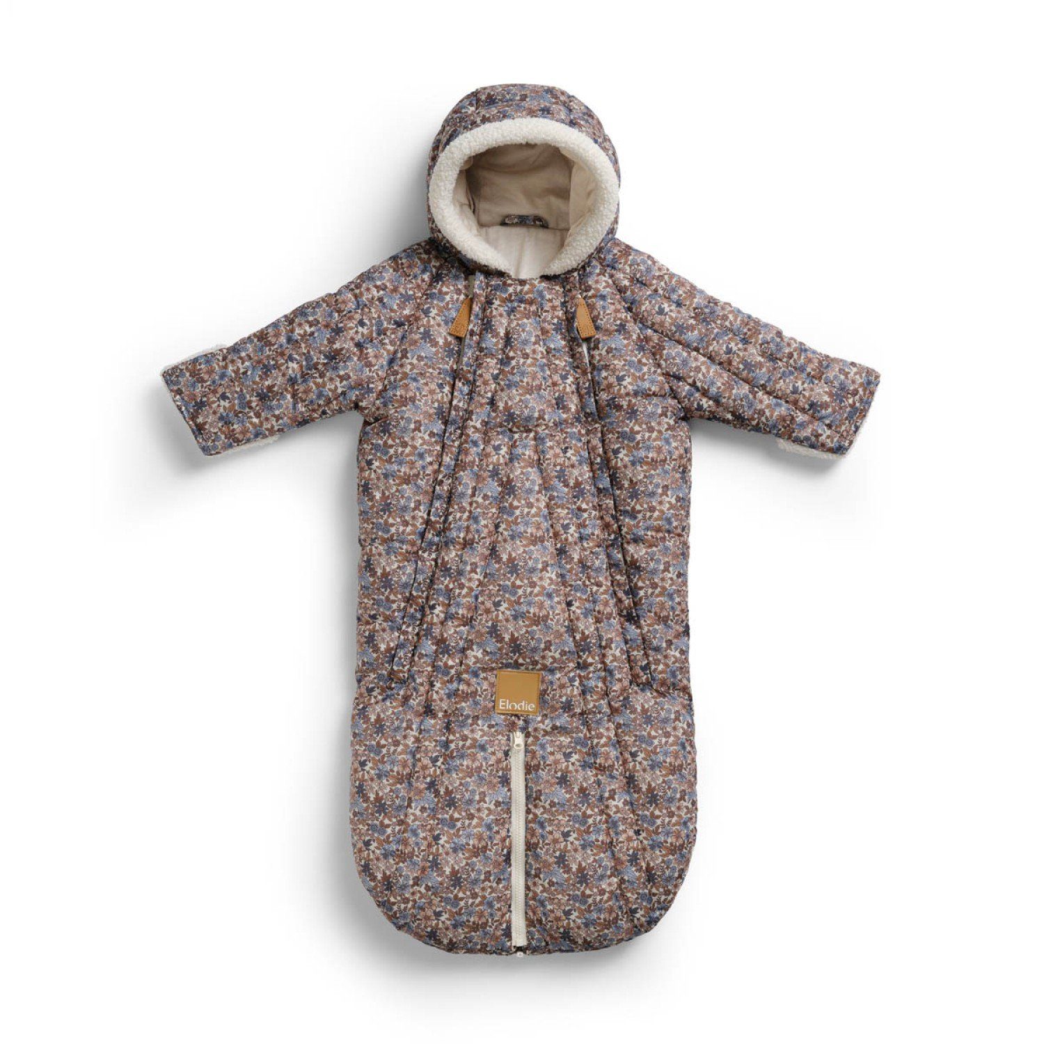 Fußsack Baby Overall - Blue Garden 6-12m