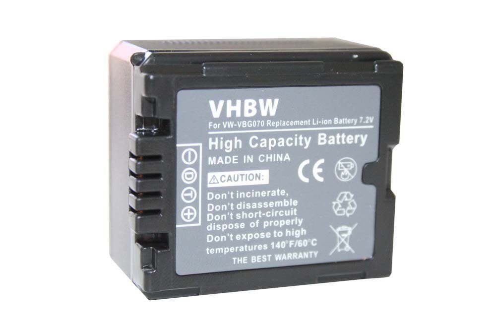 vhbw passend für Panasonic HDC-TM350, NV-GS320, HDC-SD9, HDC-SD707, Kamera-Akku 700 mAh