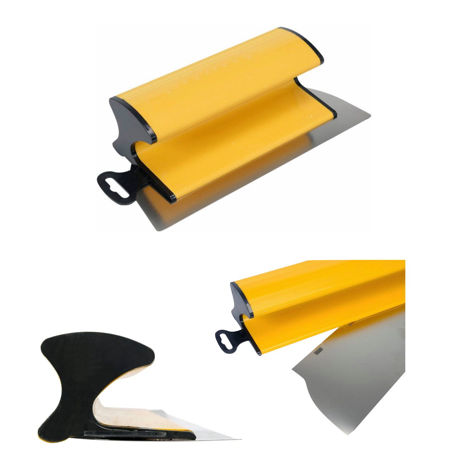 TRIZERATOP Flächenspachtel Flächenspachtel rostfrei Fassadenspachtel Breitspachtel 250mm (Flächenspachtel Ergonomisch rostfrei Fassadenspachtel Breitspachtel 250mm)