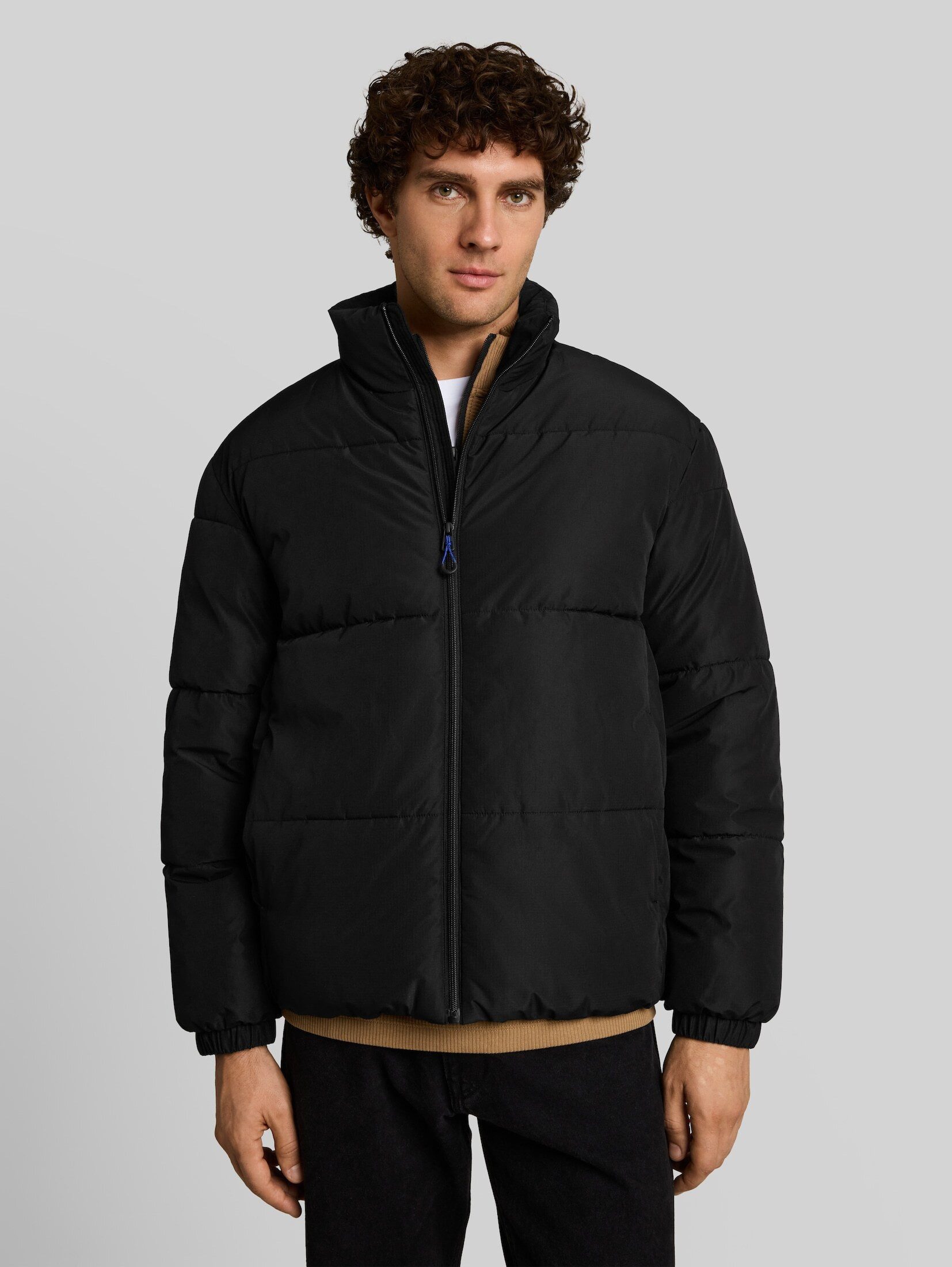 TOM TAILOR Denim Winterjacke Jacken Relaxed Fit Puffer-Jacke mit Stehkragen