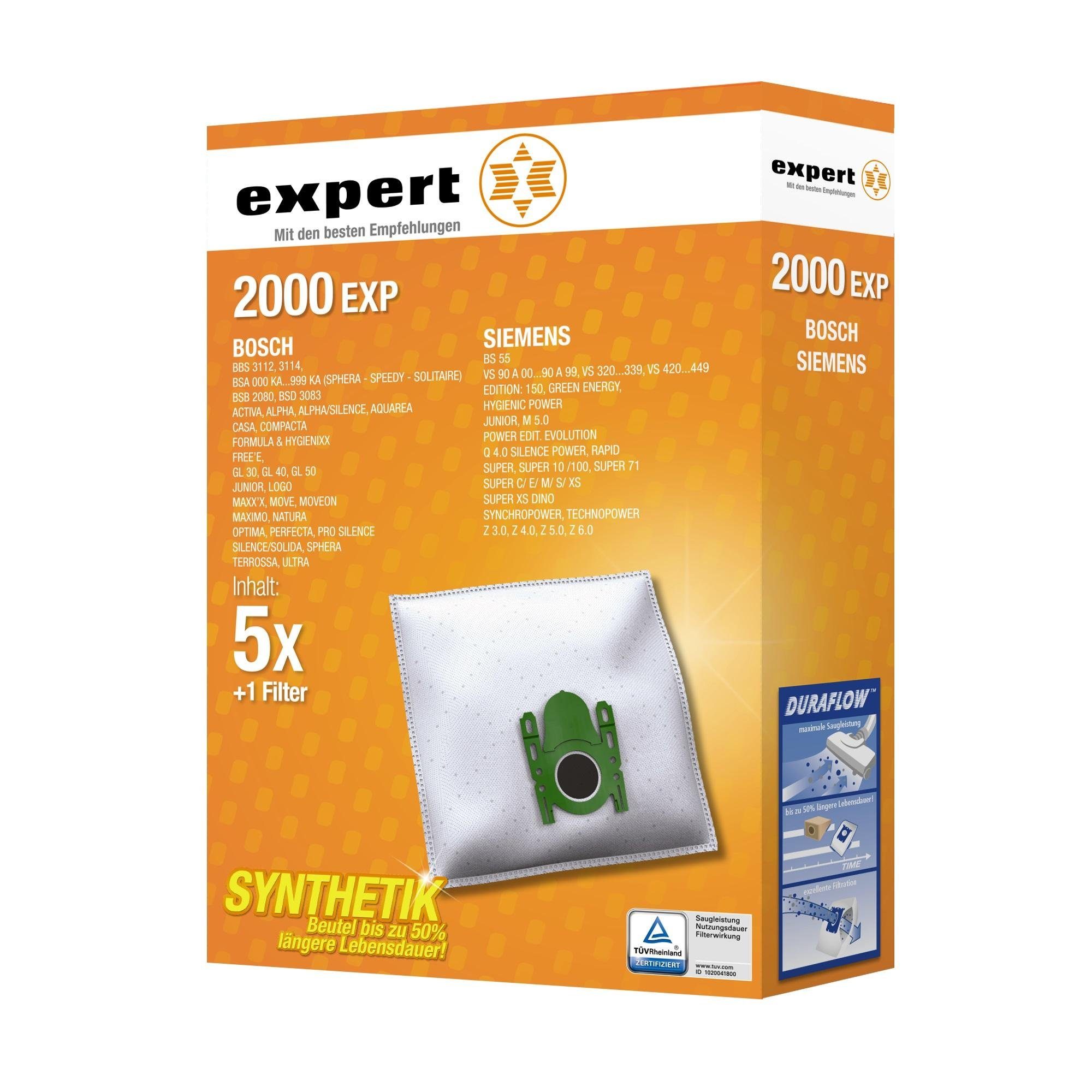 Expert Staubsaugerbeutel 2000 EXP