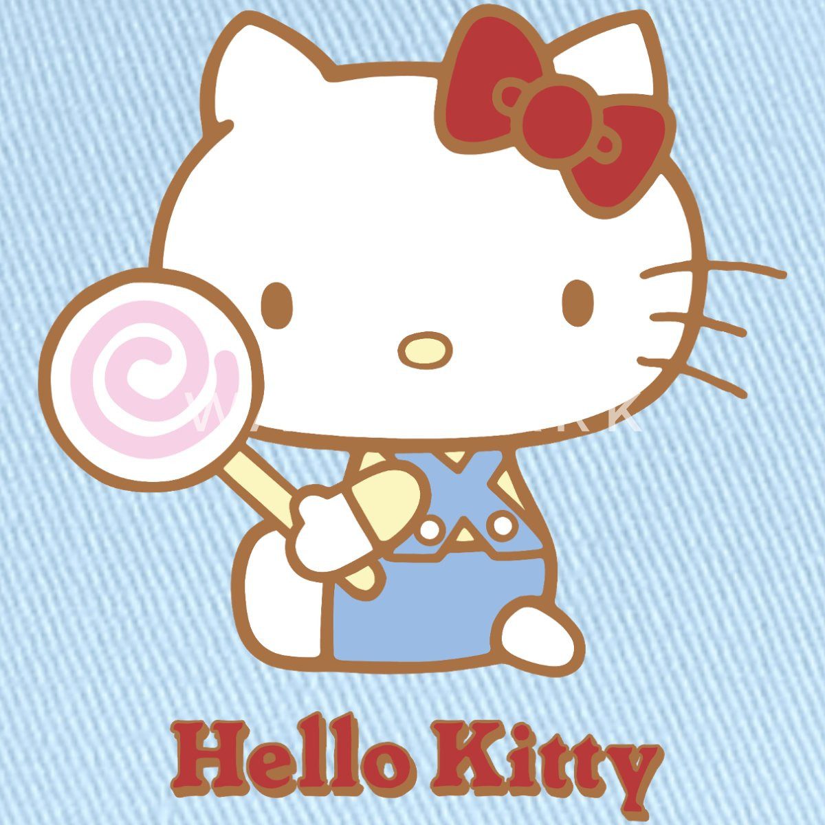 Spreadshirt Baseball Cap Hello Kitty Mit Lollipop Kinder Bio Basecap (1-St)