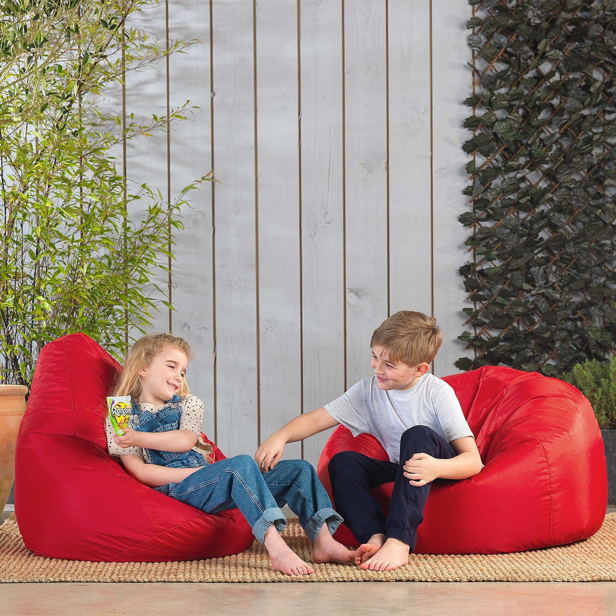 Veeva Sitzsack-Sessel Kinder Outdoor rot Sitzsack für