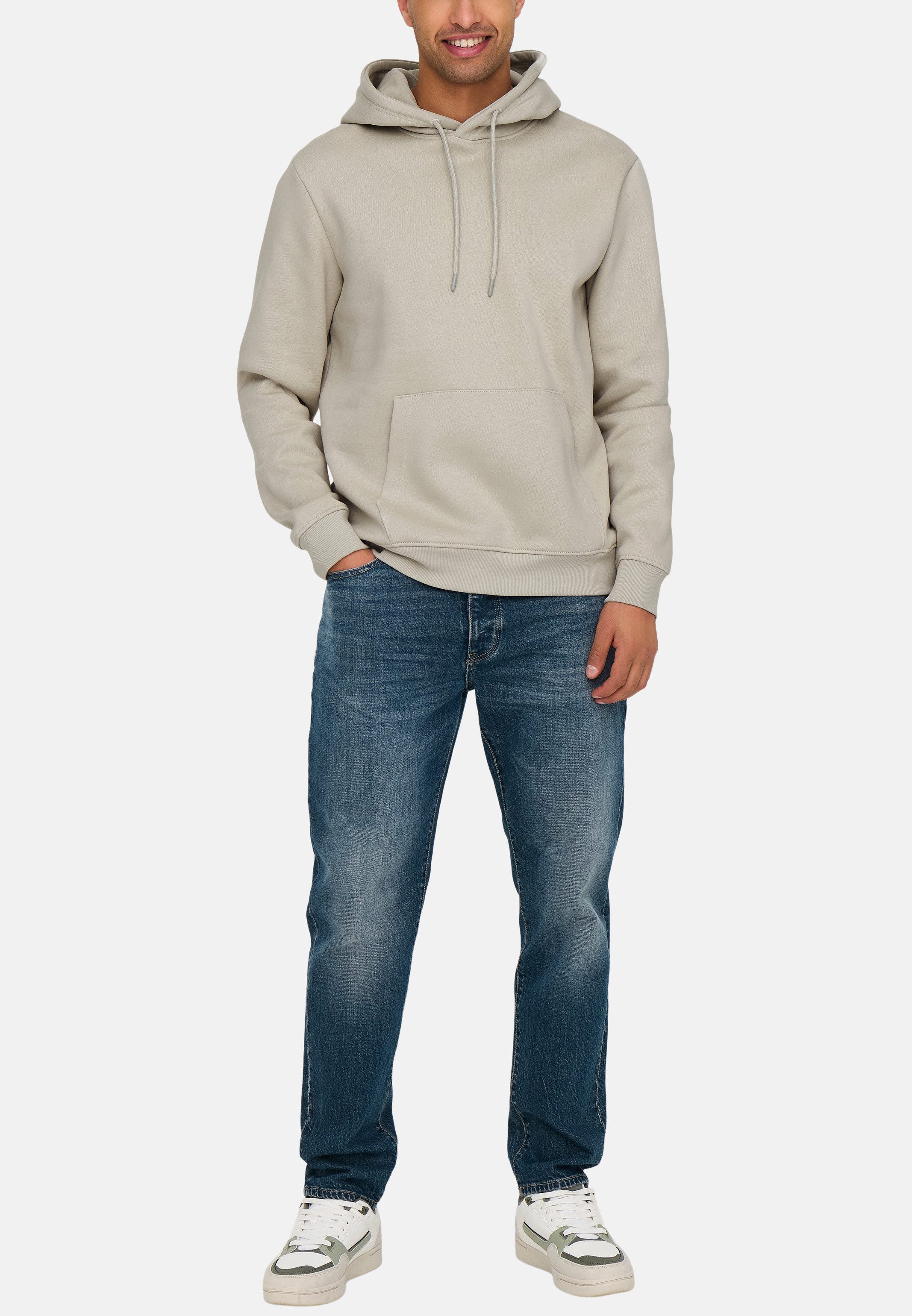 ONLY & SONS Hoodie 2er Pack Connor (Spar-Set, 2-tlg) Sweatshirt / Hoodie - Atmungsaktiv - Hoodie mit lässigem Look