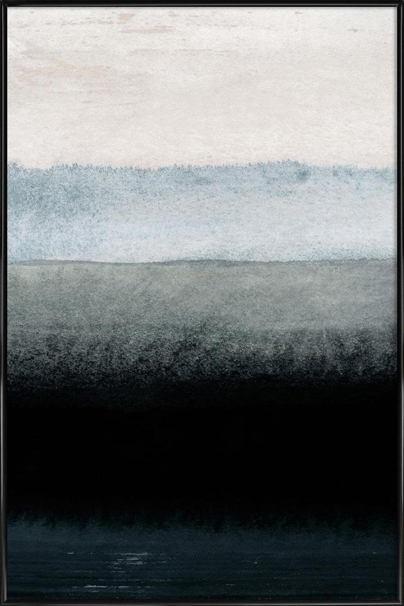 Juniqe Poster Poster mit Kunststoffrahmen, Iris Lehnhardt (1 St), Fine-Art-Print in Galeriequalität mit einem 1 cm breiten, weißen Rand Grau & Schwarz