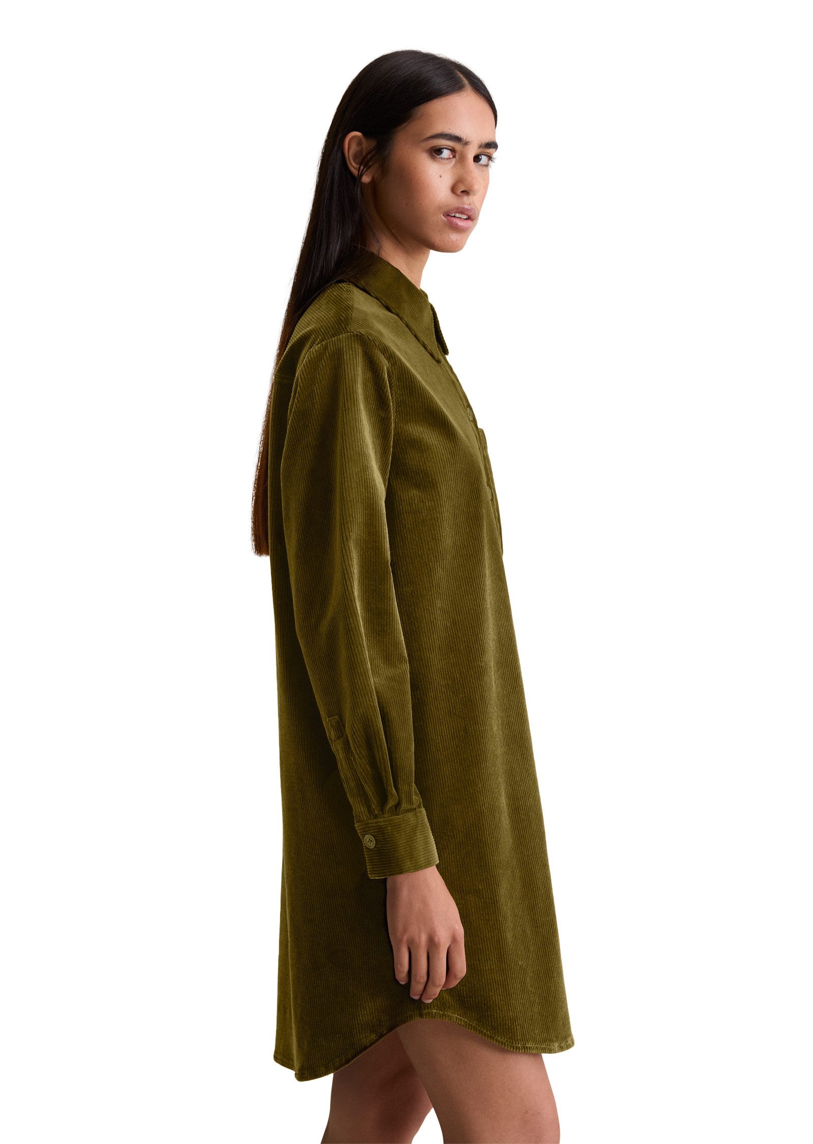 Marc O'Polo DENIM Hemdblusenkleid aus Organic Cotton Stretch günstig online kaufen