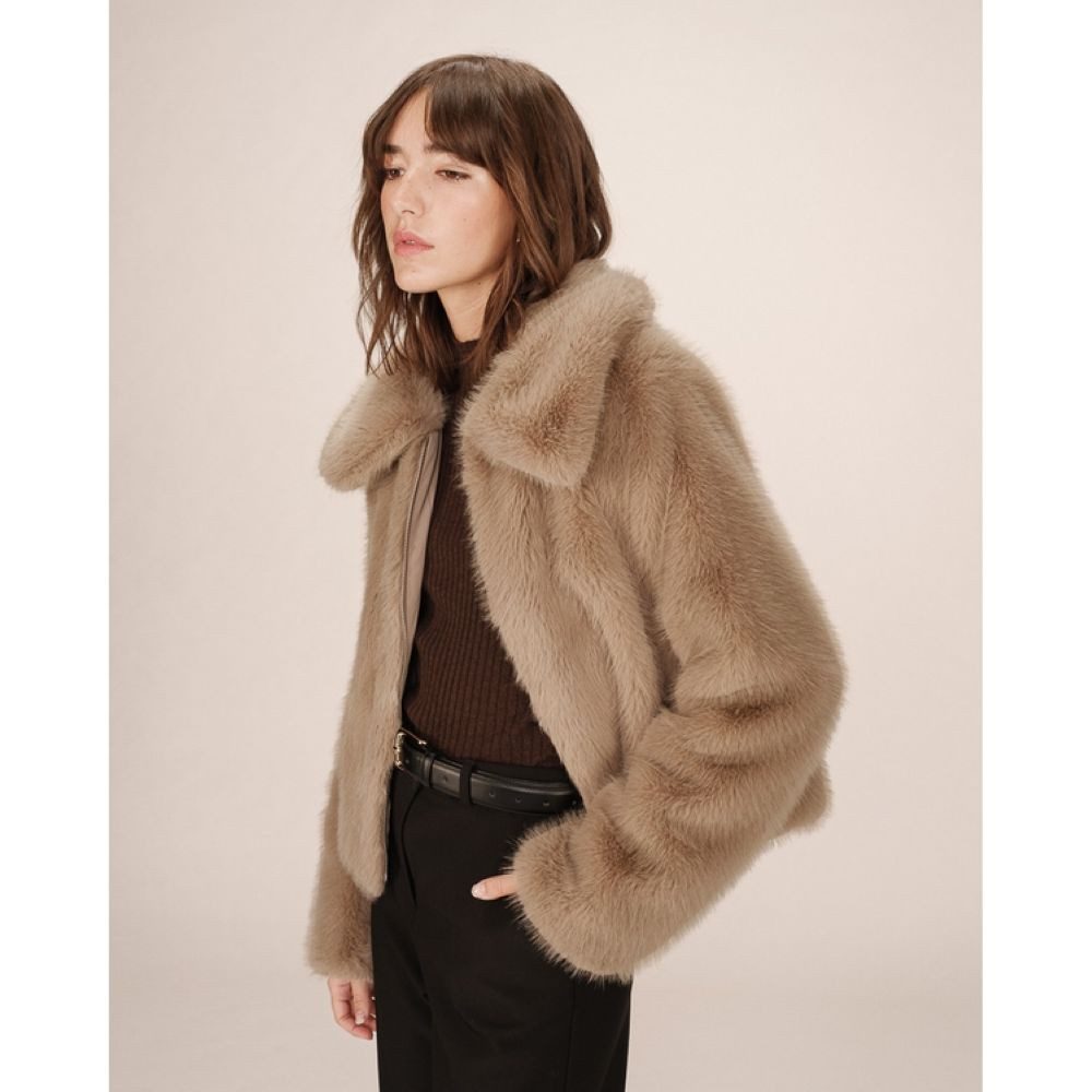 Grace & Mila Fellimitatjacke Faux fur coat SHONNA - Fellimitatjacke - Jacke günstig online kaufen