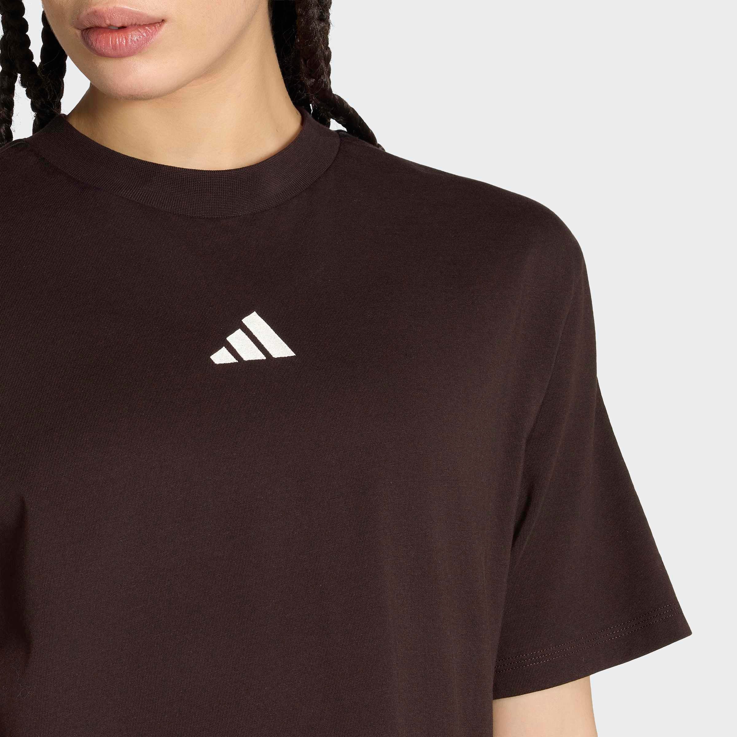 adidas Sportswear T-Shirt W 3S SJ BF T Kurzarmdesign, mit Rundhalsausschnitt, gerader Abschluss