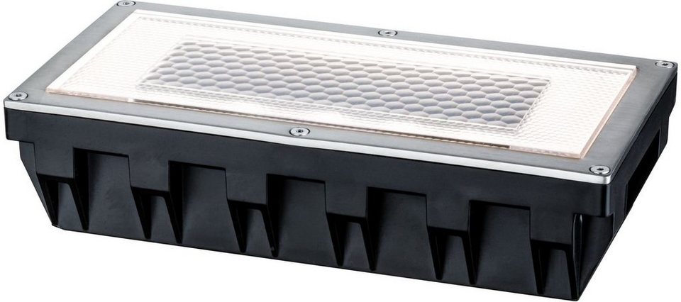 Paulmann LED Einbauleuchte Box, LED fest integriert, Warmweiß, LED-Board,  Bodeneinbauleuchten-Set, Solar, Edelstahl