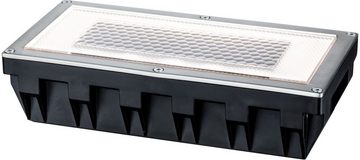 Paulmann LED Einbauleuchte Box, LED fest integriert, Warmweiß, LED-Board, Bodeneinbauleuchten-Set, Solar, Edelstahl