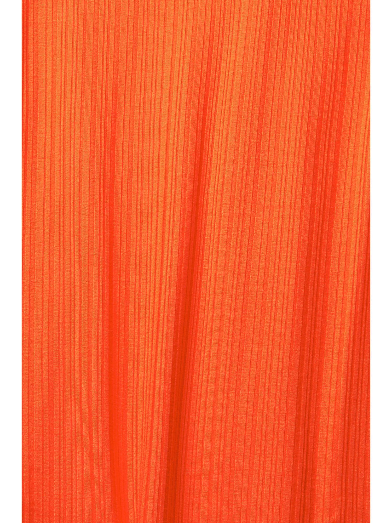 Esprit Langarmshirt Langarm-Top mit geknöpftem (1-tlg) RED V-Ausschnitt