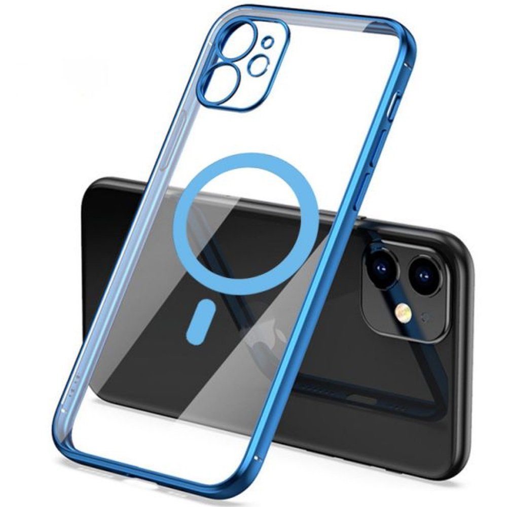 Dooloo Smartphone-Hülle Blue Magic MagSafe Backcover 6,5", mit  Kameraschutz, Schutzhülle Wireless Charging (QI) kompatibel, Kratzfestes  Cover, Hülle mit erhöhtem Rand, UV-Beschichtung