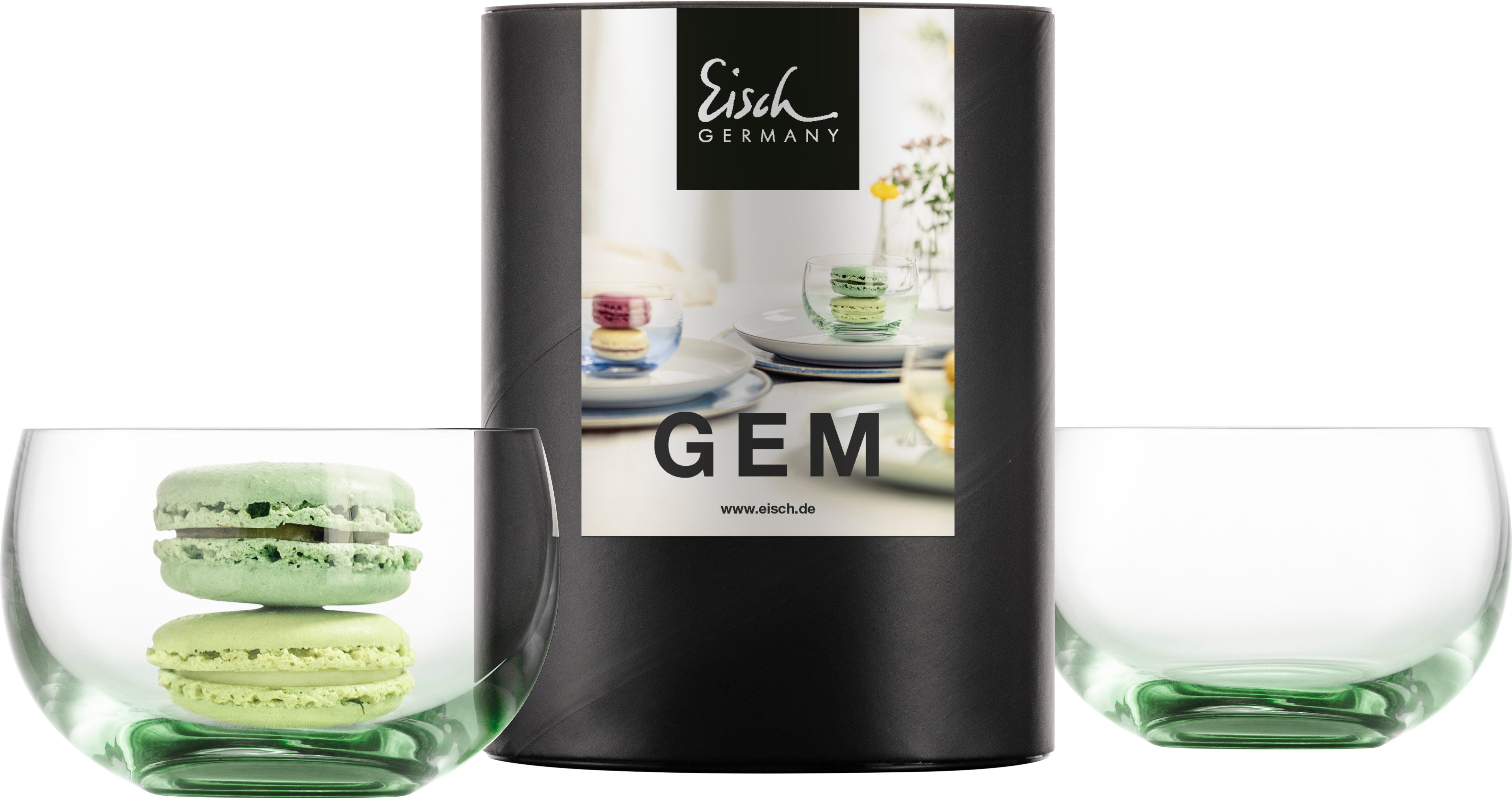 Eisch Germany Dessertschale GEM, Kristallglas, (Set, 2-tlg), Desserschalen handveredelt