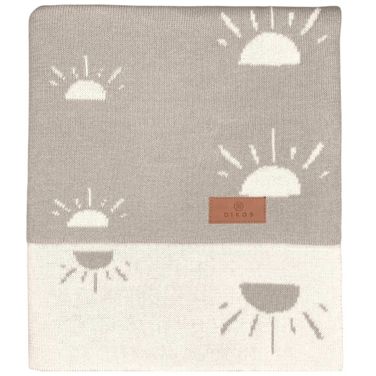 Babydecke DIKOS® Babydecke aus *100%* Bio Baumwolle, Strickdecke, Geschenk