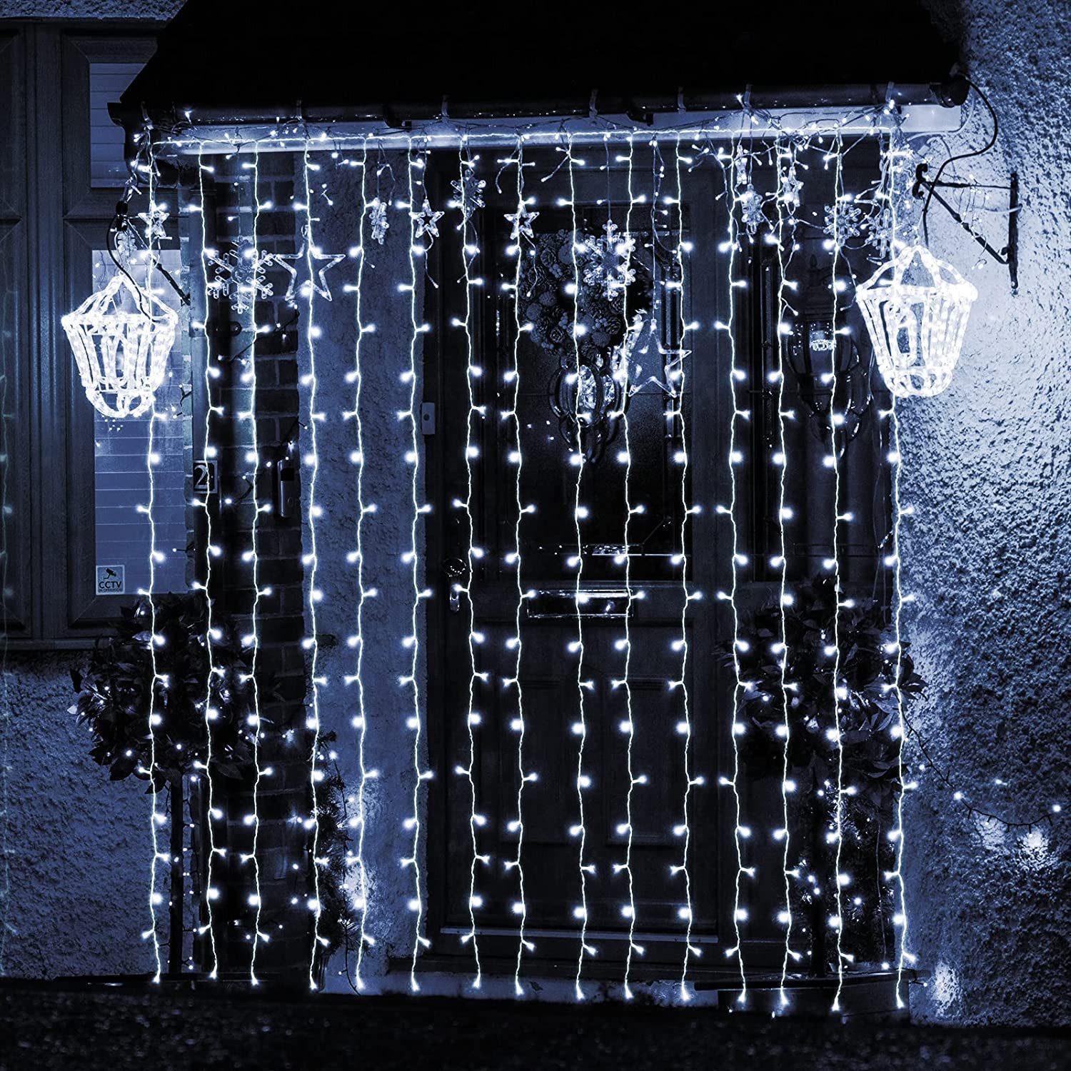 Salcar LED-Lichterkette LED Lichtvorhang Weihnachten Lichterkette 8 Beleuch günstig online kaufen