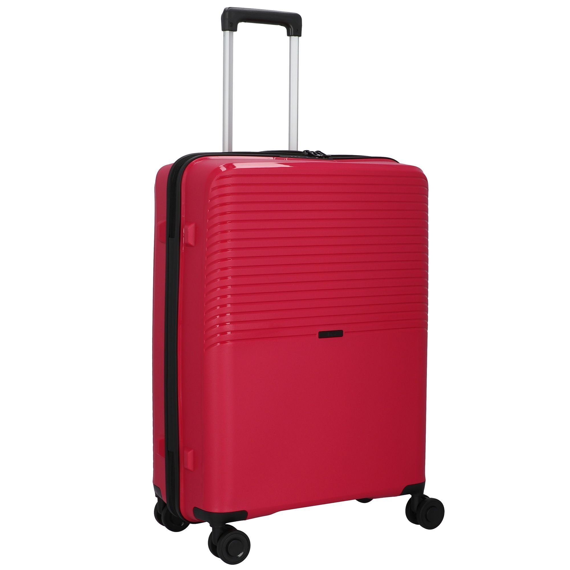 D&N Trolleyset Travel Line 4000, 4 Rollen, (3-teilig, 3 tlg), Polypropylen