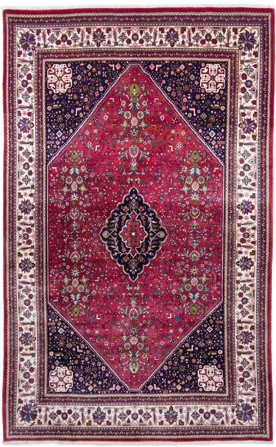 Wollteppich Abadeh Medaillon Rosso 320 x 205 cm, morgenland, rechteckig, Höhe: 10 mm, Unikat mit Zertifikat