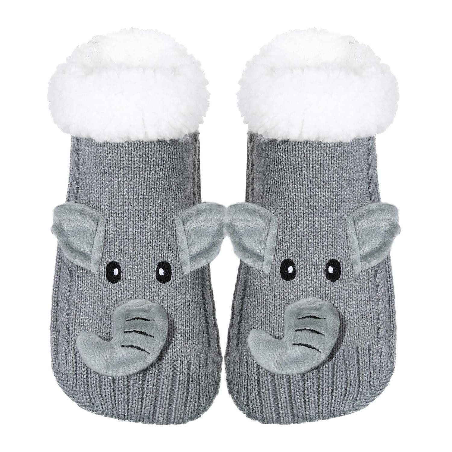 LuxusKollektion Kuschelsocken Hüttensocken mit Antirutsch Noppen Damen Herren 35-40