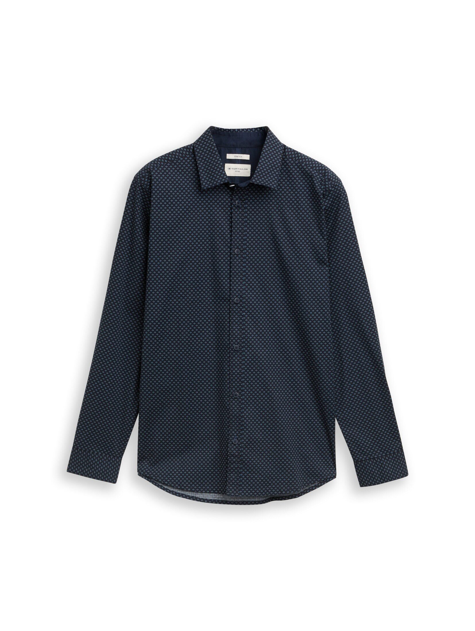 TOM TAILOR Langarmhemd Blusen & Shirts Fitted Hemd mit Muster