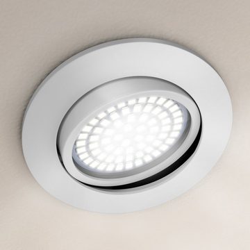 Brandson LED Einbaustrahler, schwenkbar, Warmweiß 3000K, Deckenspot 5W, 320 Lumen